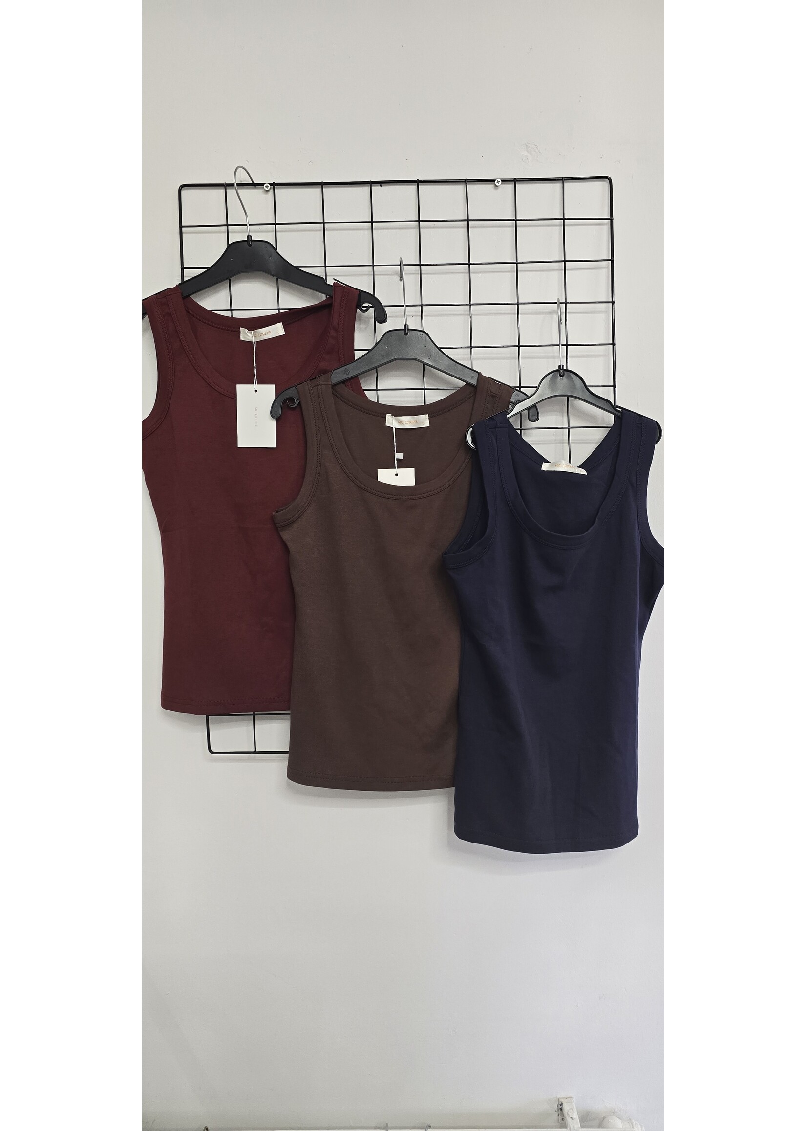 Hemd ronde hals glad