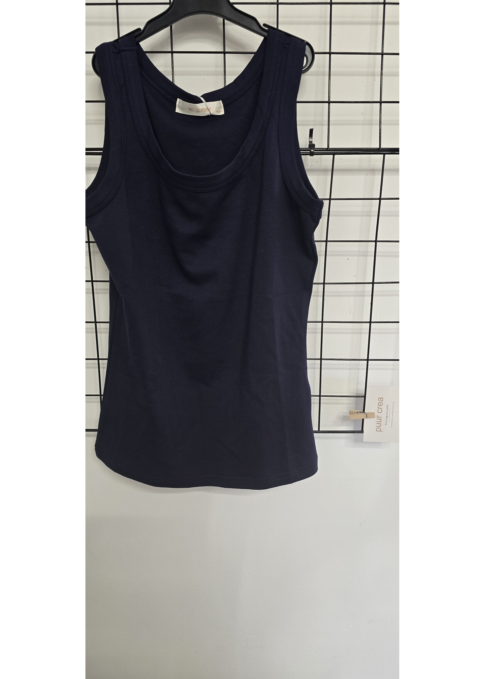 Hemd ronde hals glad