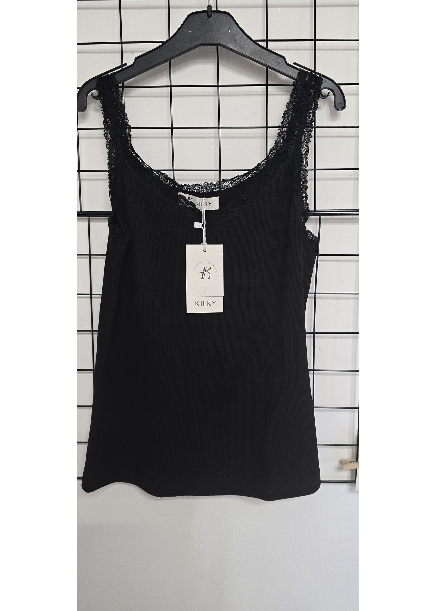 Hemd met kant Ronde hals