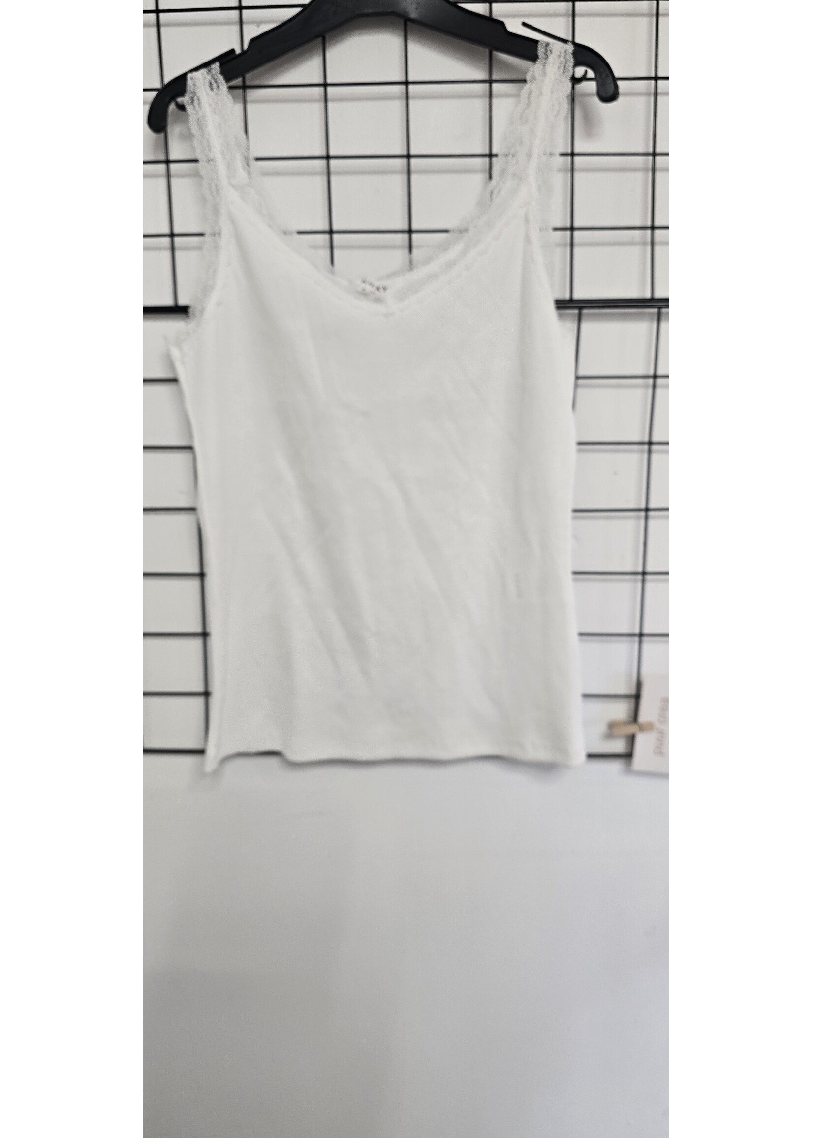 Hemd met kant Ronde hals