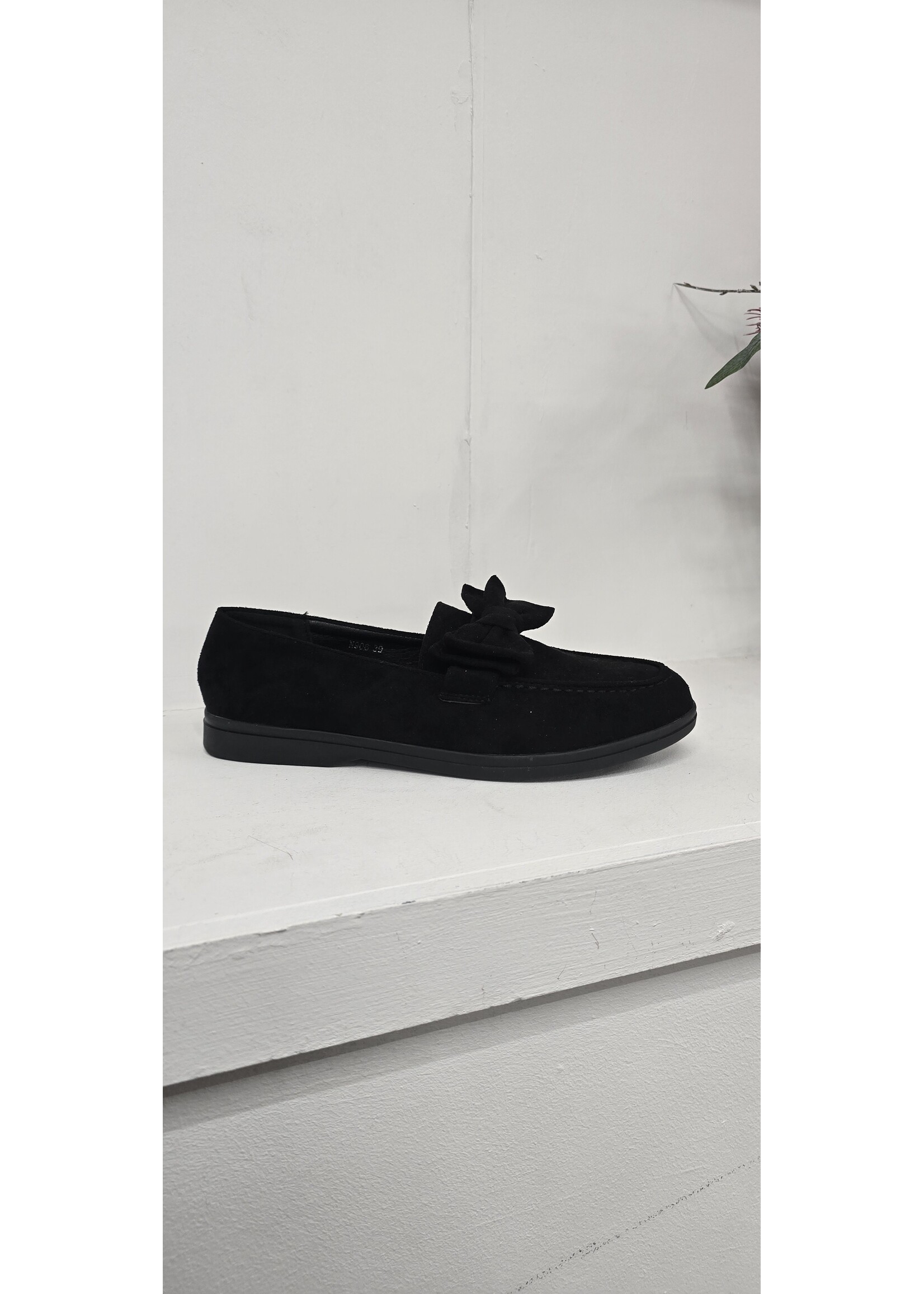 Loafer zwart Suédine