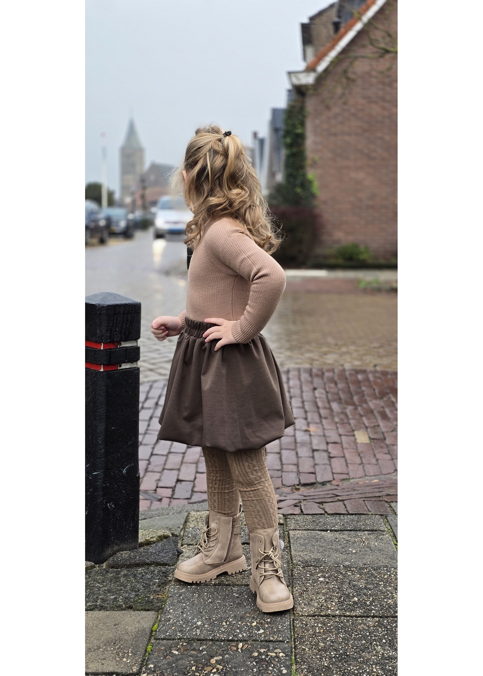 Ballonrok bruin Mirthe