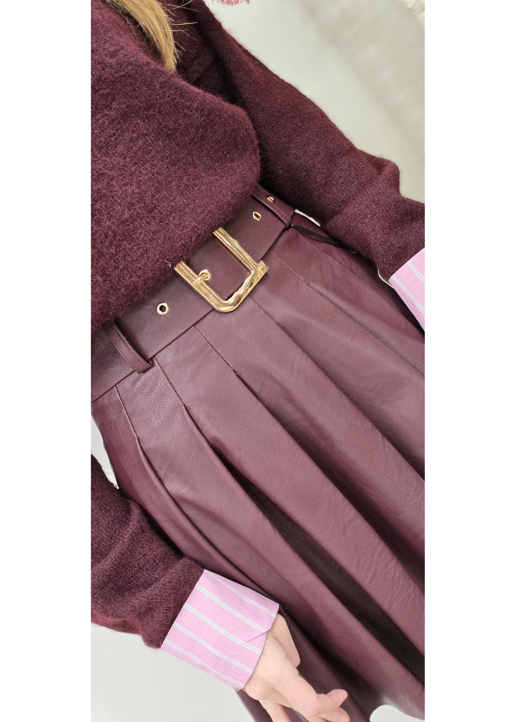 Plooi rokje drie kleuren