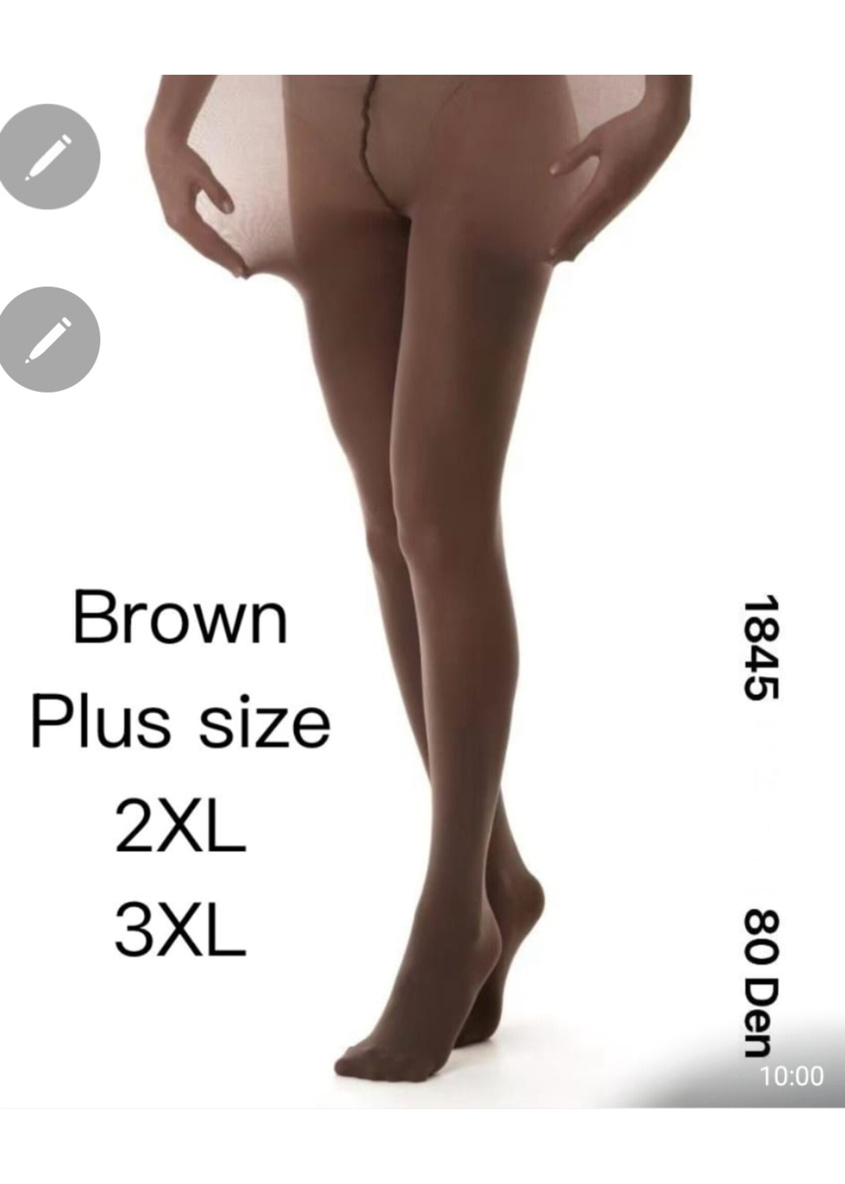 Panty Brown per drie stuks