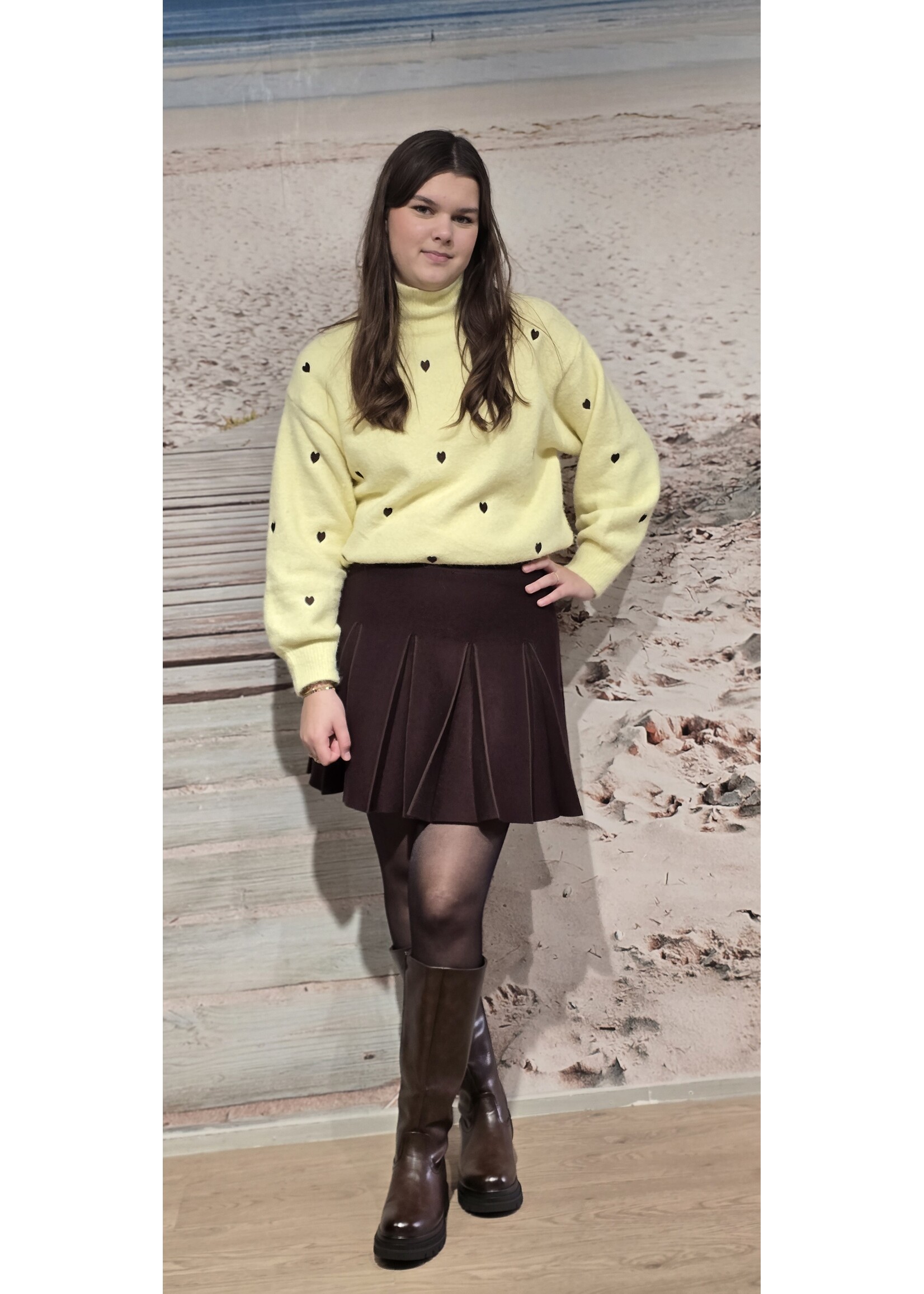 Hartjes trui drie kleuren