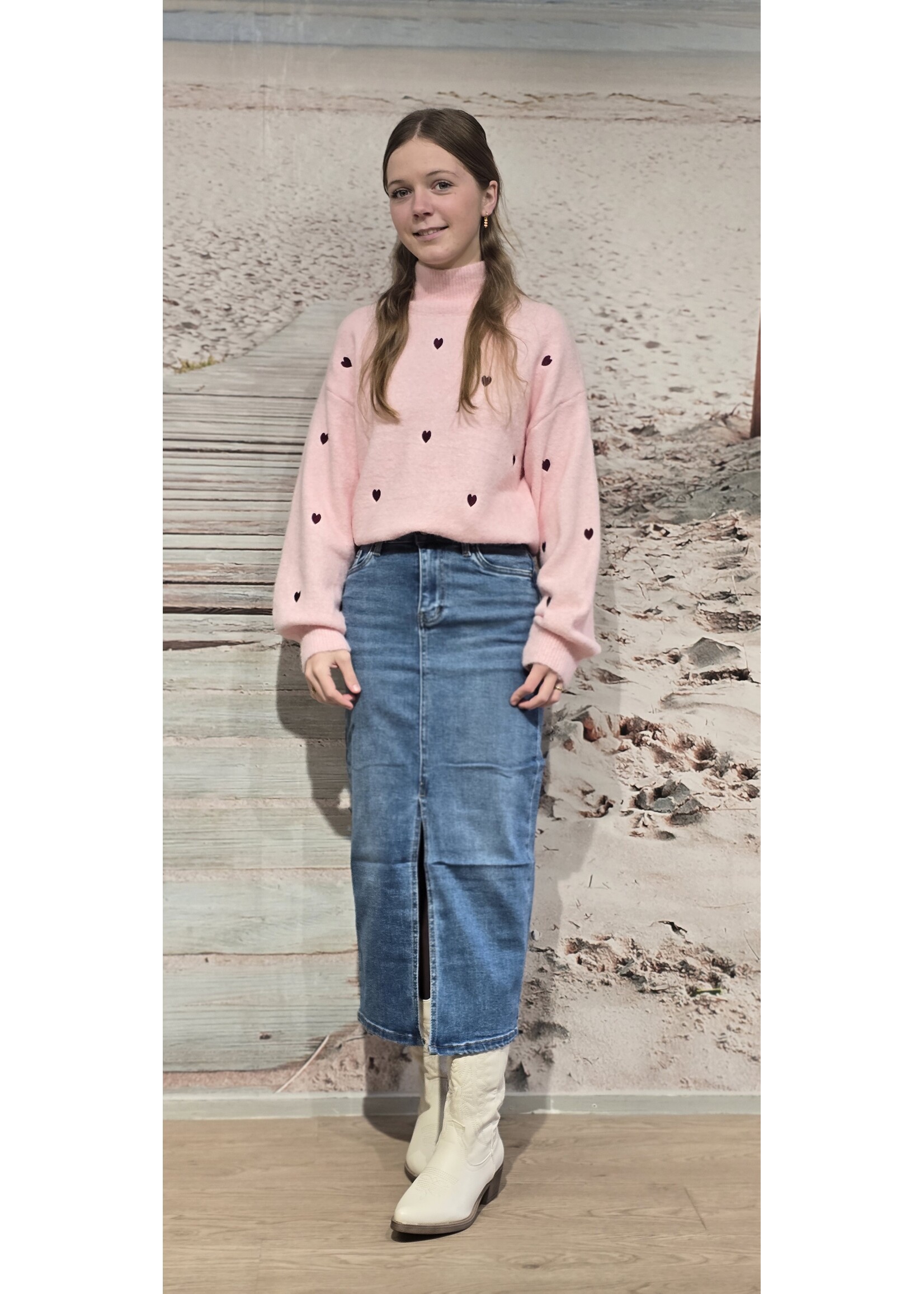 Hartjes trui drie kleuren