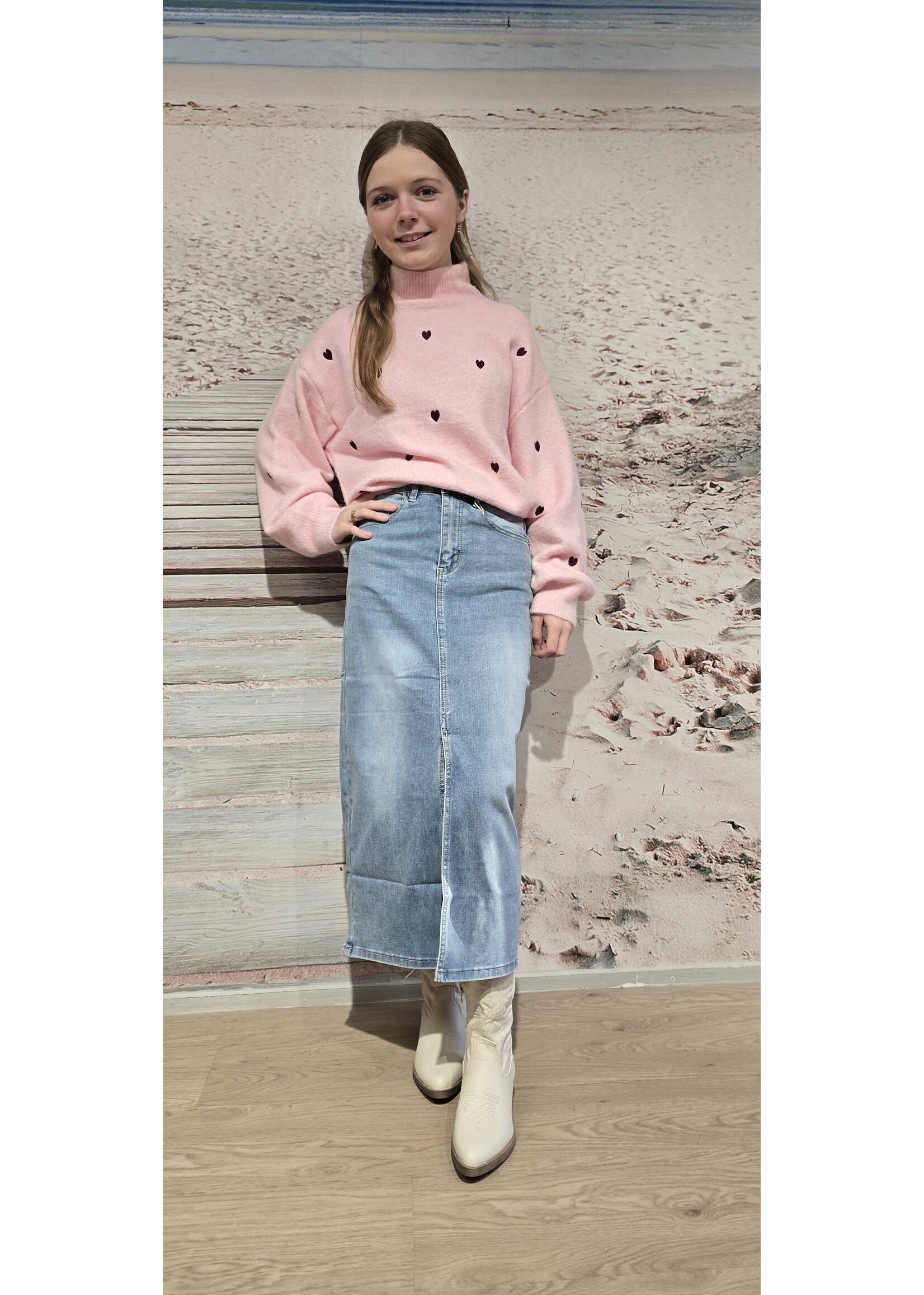 Hartjes trui drie kleuren