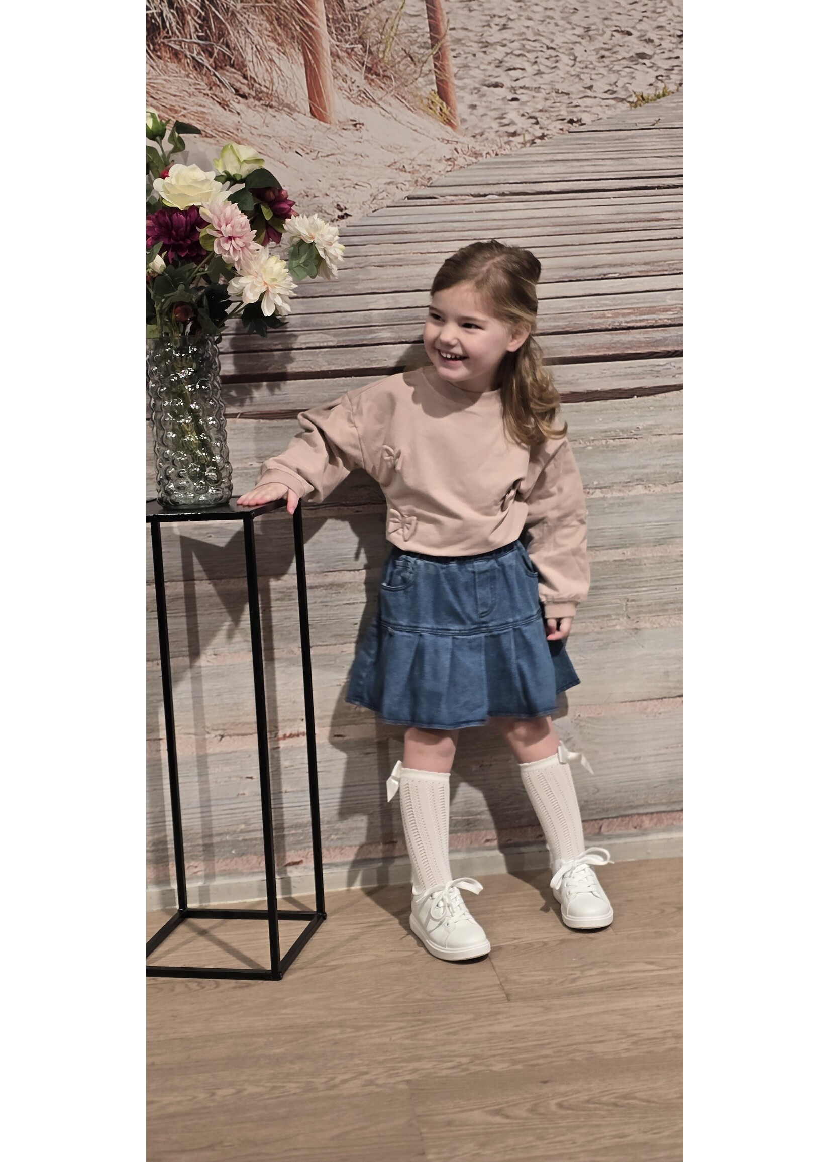 Jeans rok twee kleuren