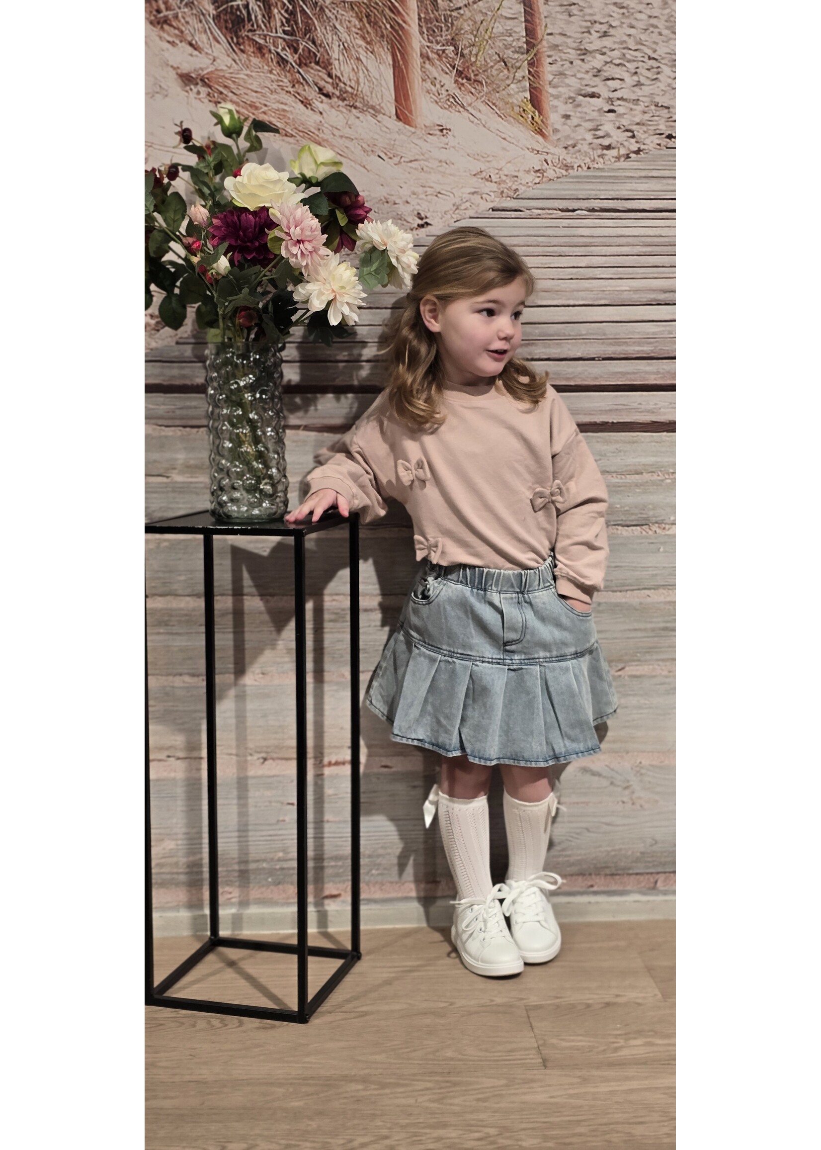 Jeans rok twee kleuren