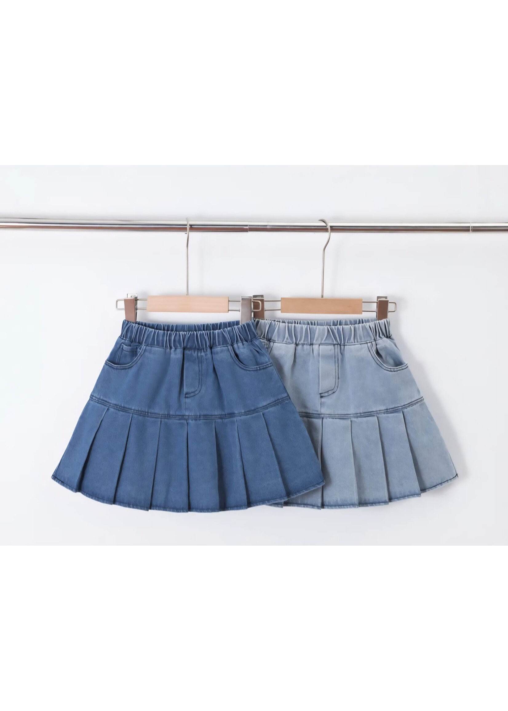 Jeans rok twee kleuren