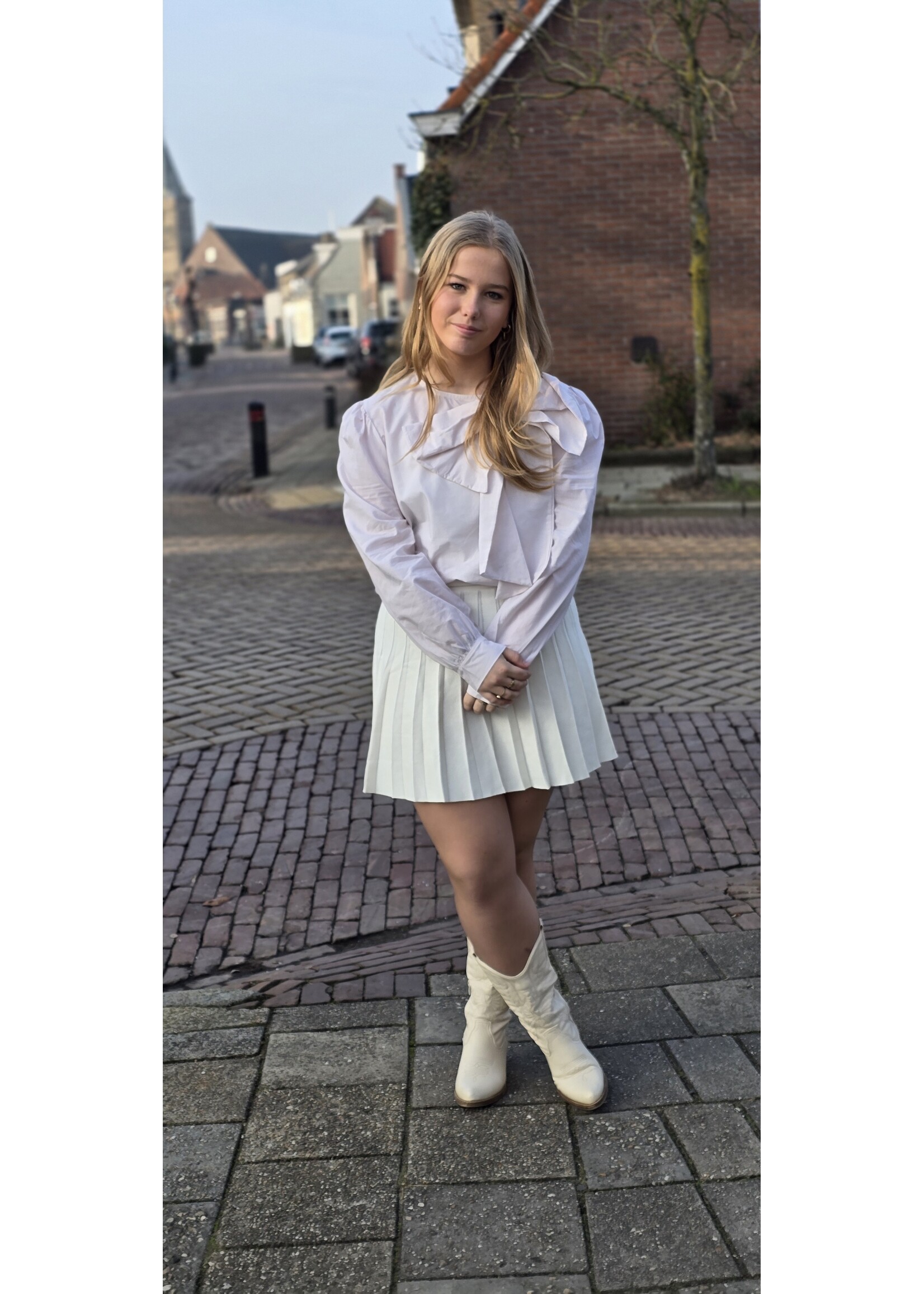 Blouse met strik meer kleuren