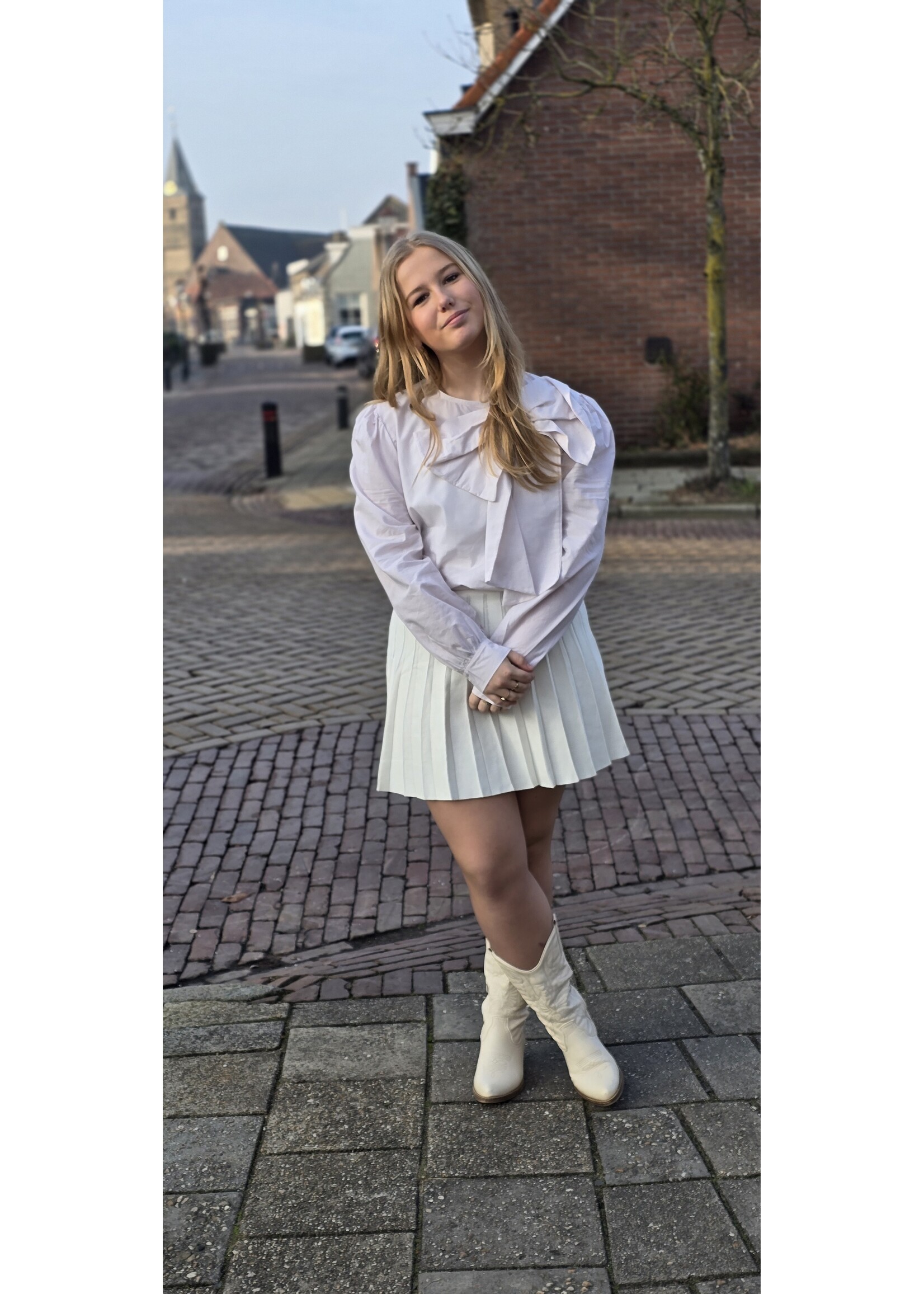 Blouse met strik meer kleuren