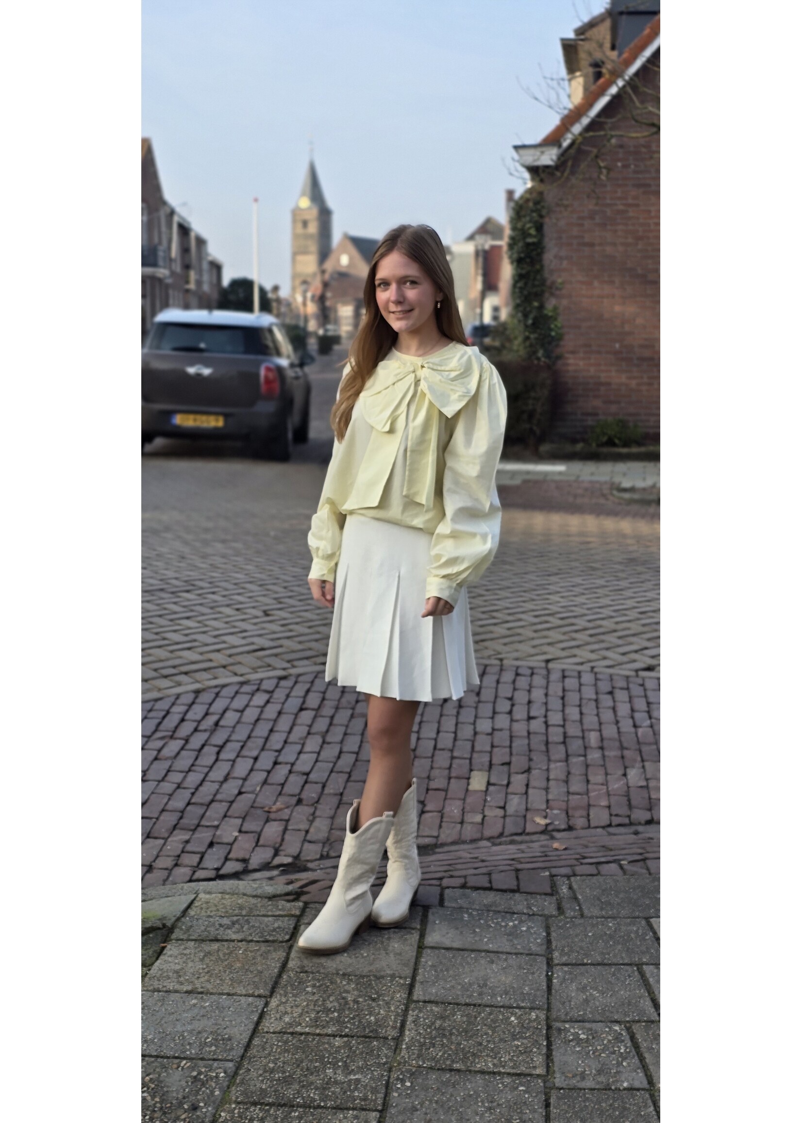 Blouse met strik meer kleuren