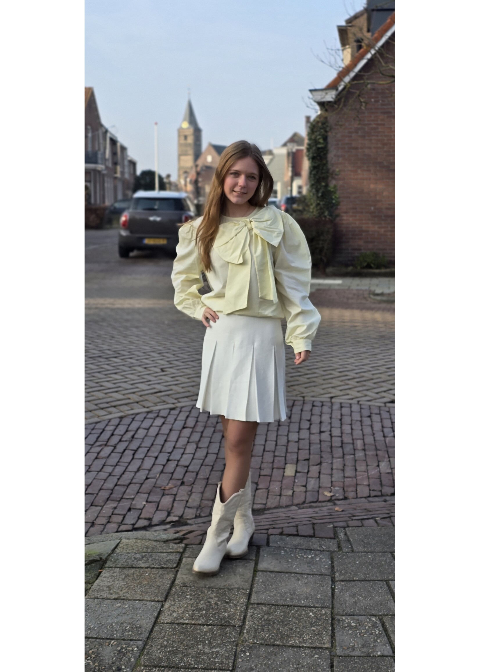 Blouse met strik meer kleuren