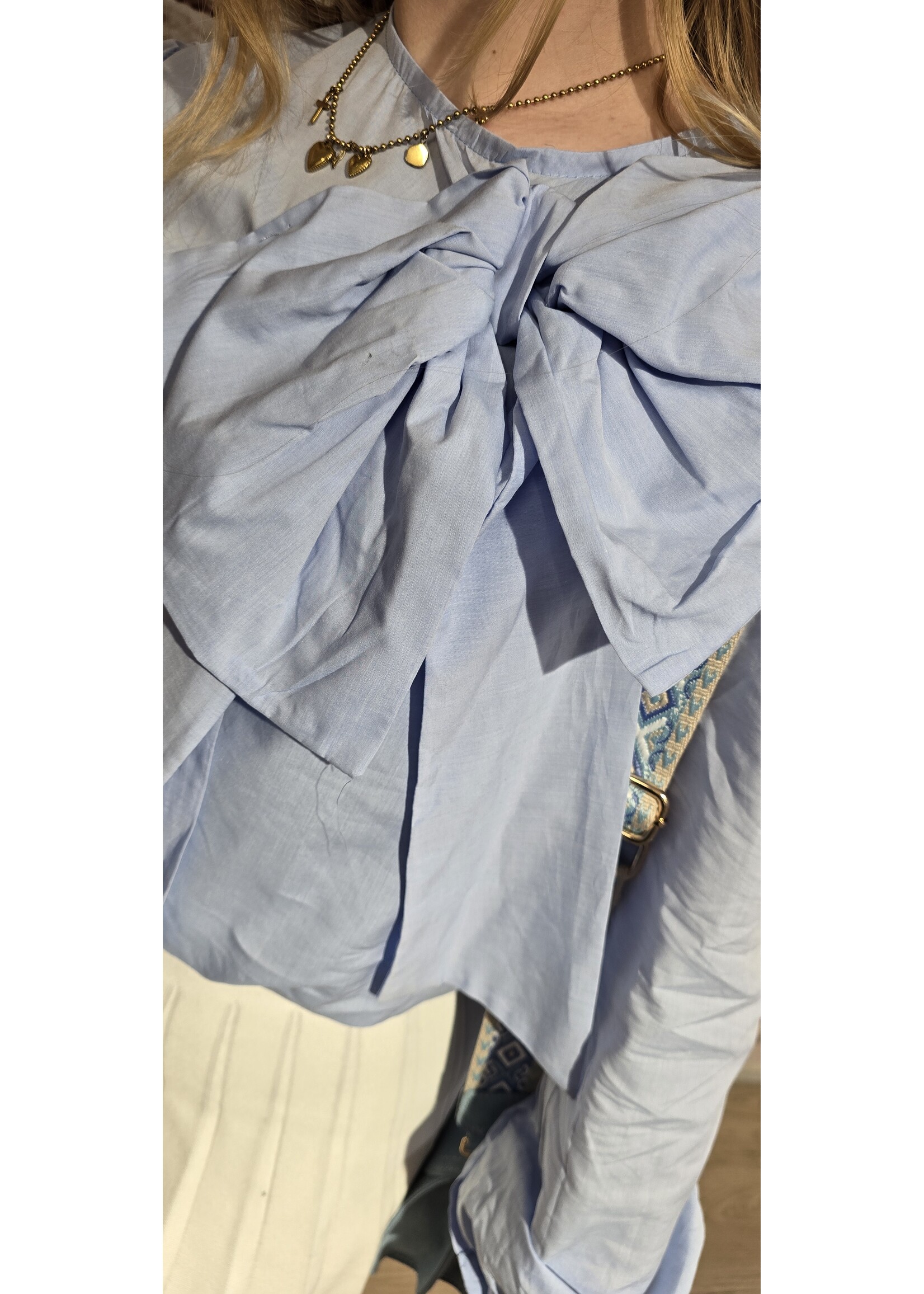 Blouse met strik meer kleuren