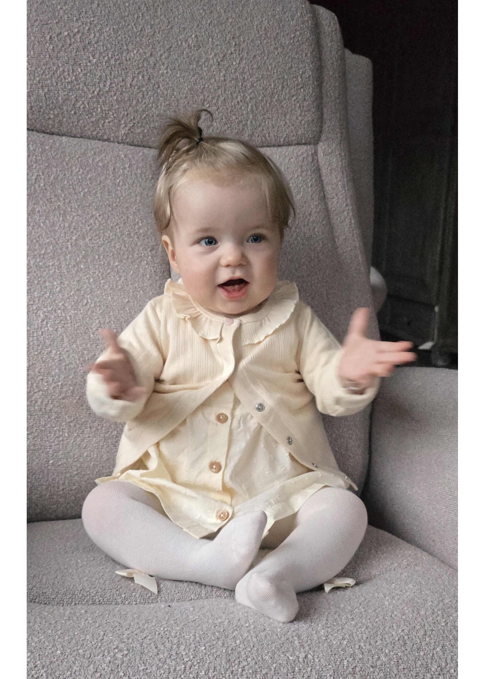 Baby vestje Ecru