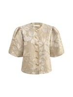 Jacket korte mouw satijn