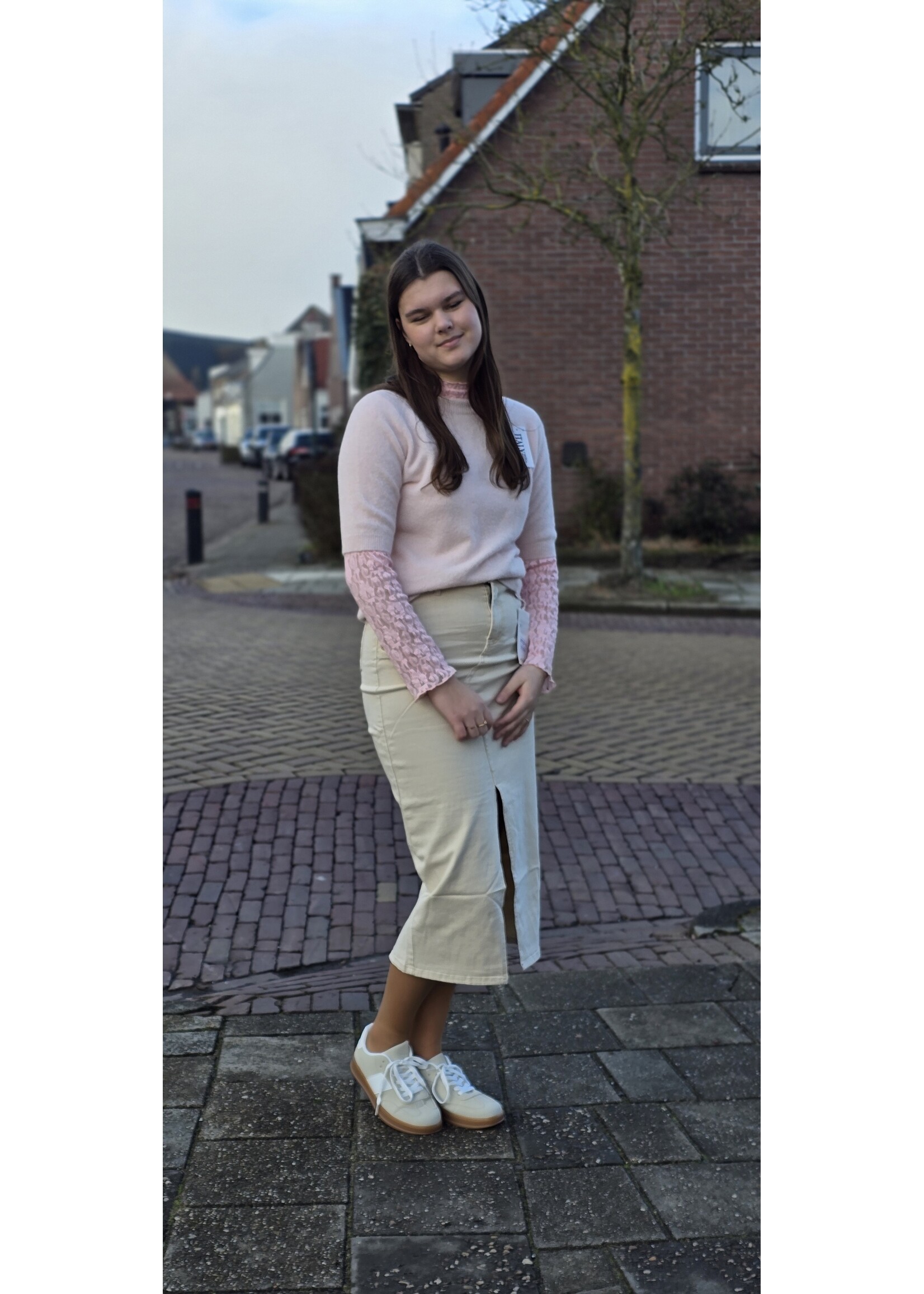 Gebreide tops met korte mouw