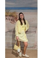 Kanten bomberjasje drie kleuren