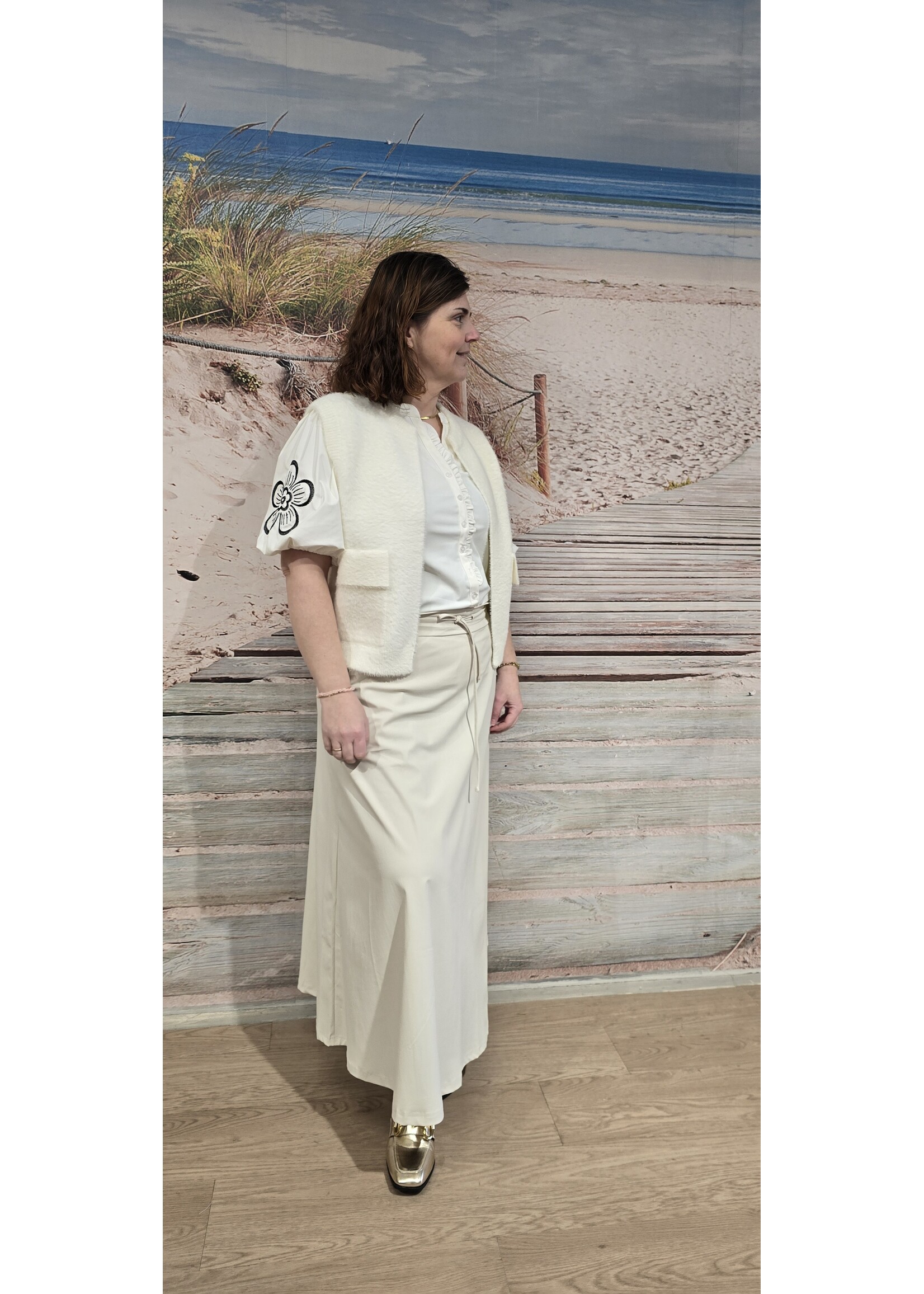 Blouse met borduursel