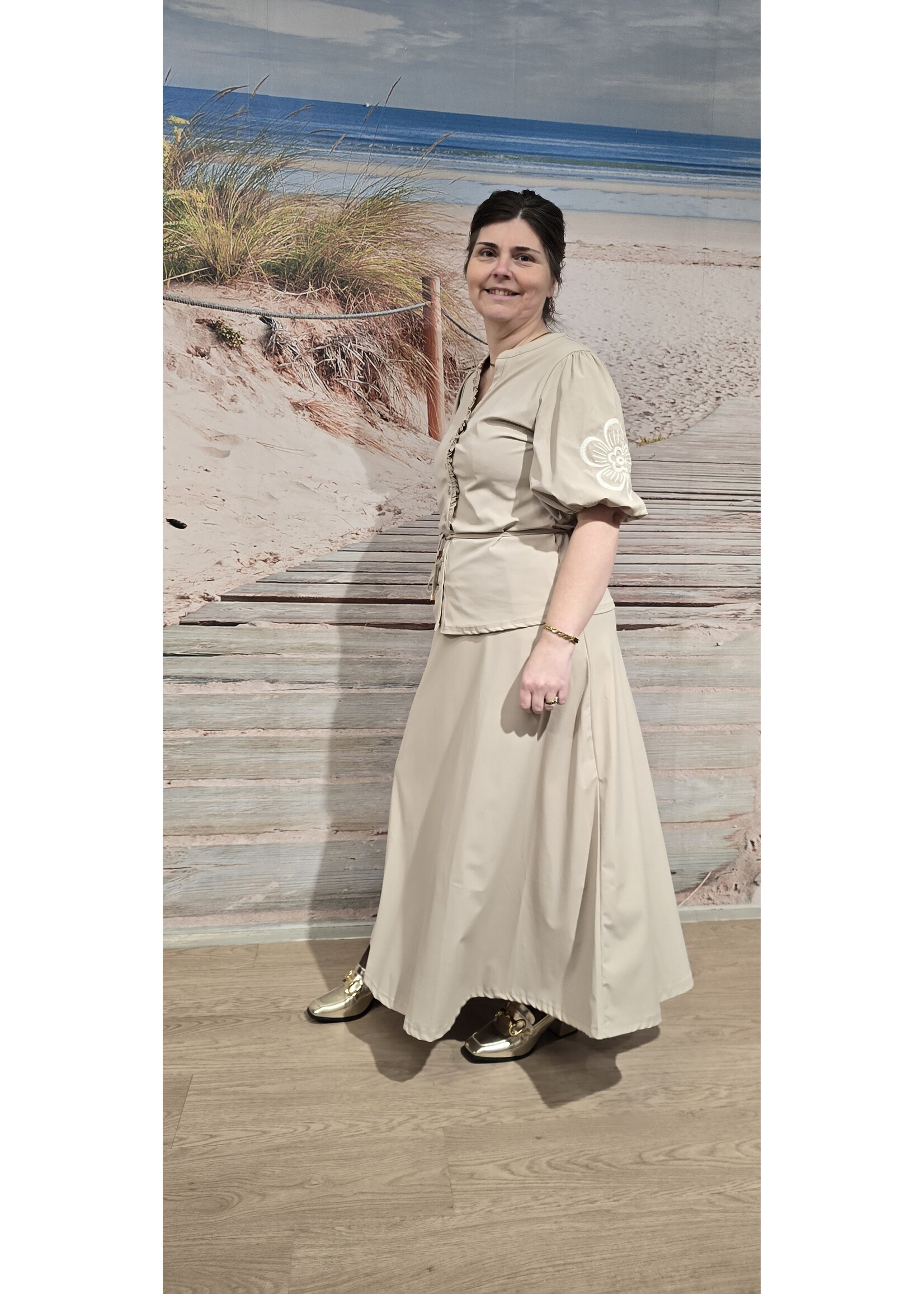 Blouse met borduursel