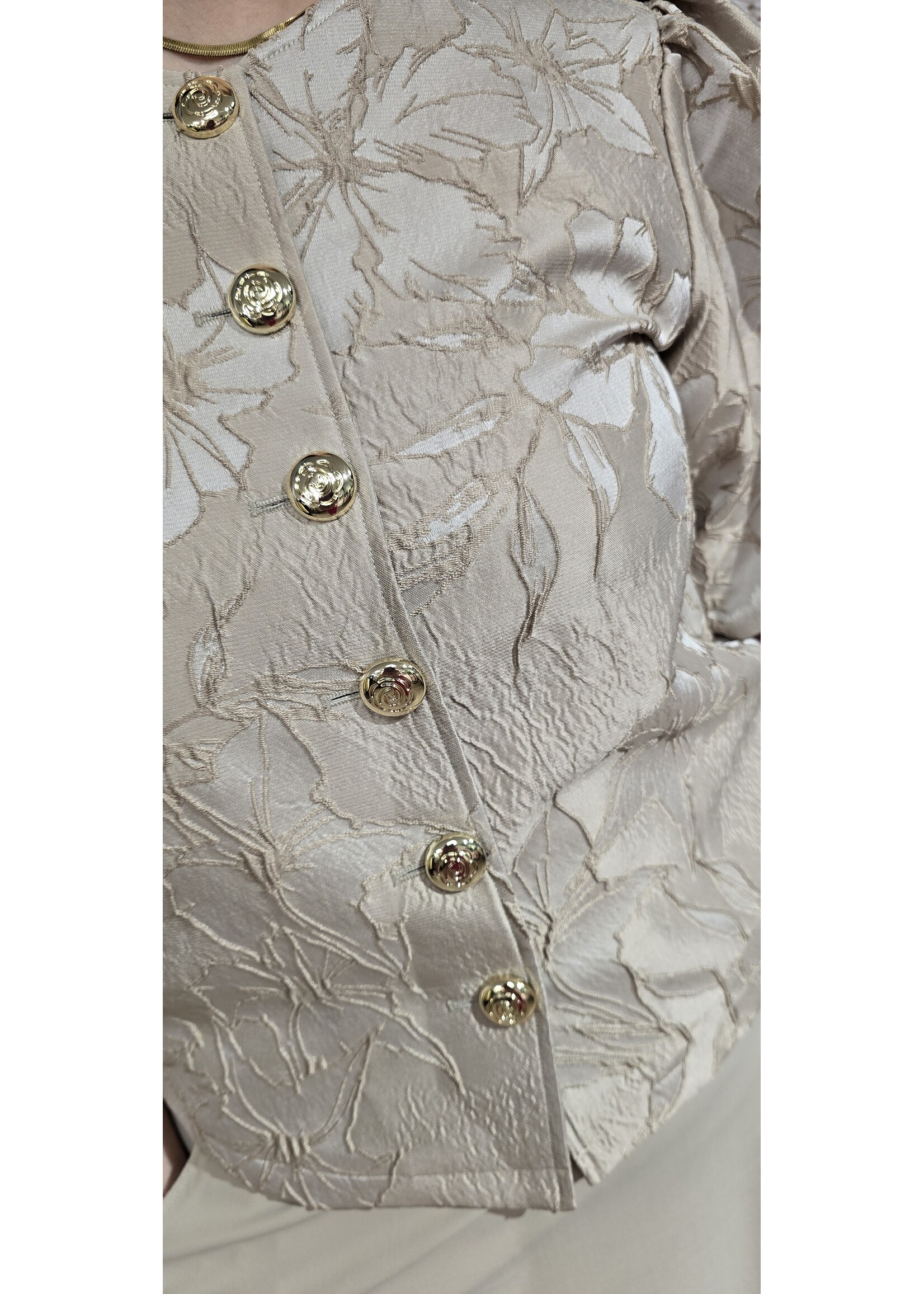 Jacket korte mouw satijn