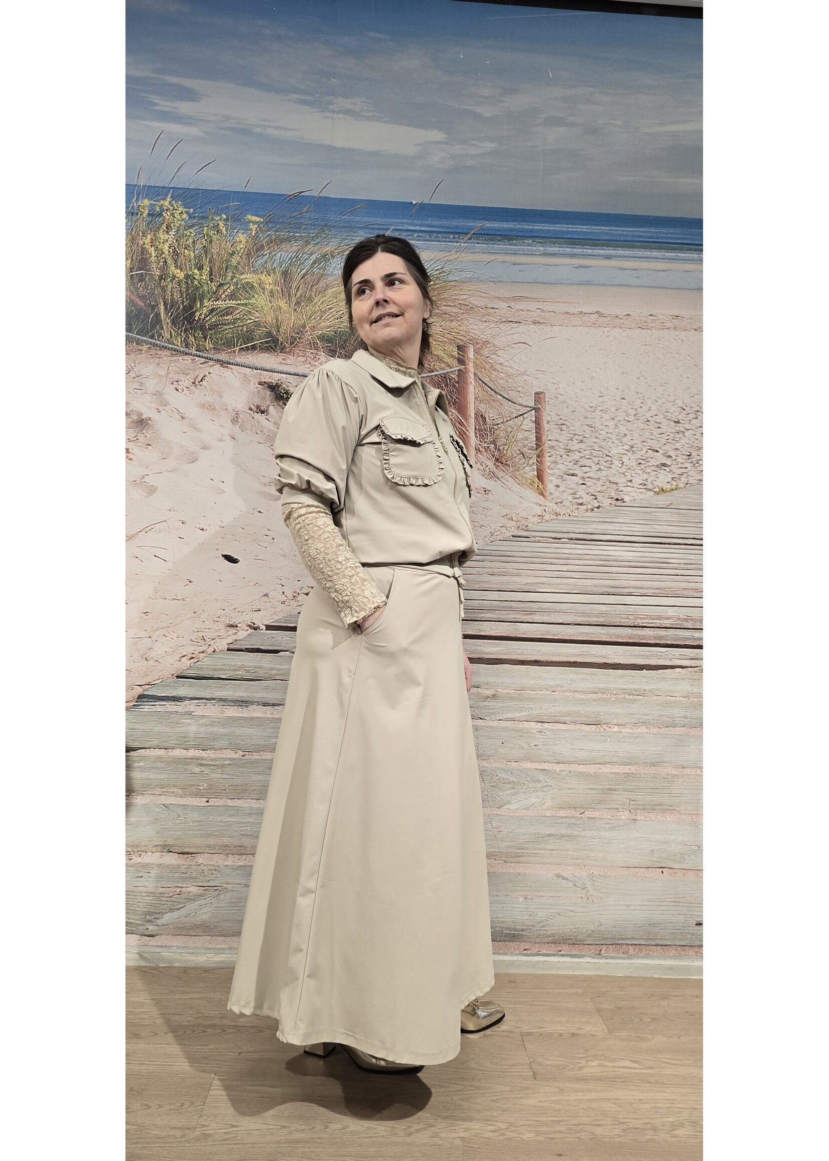 Jacket korte mouw met rits