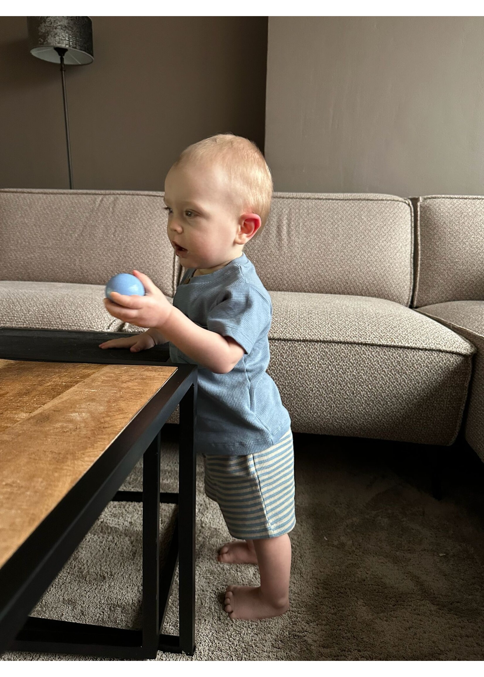 Shirt effen of streep