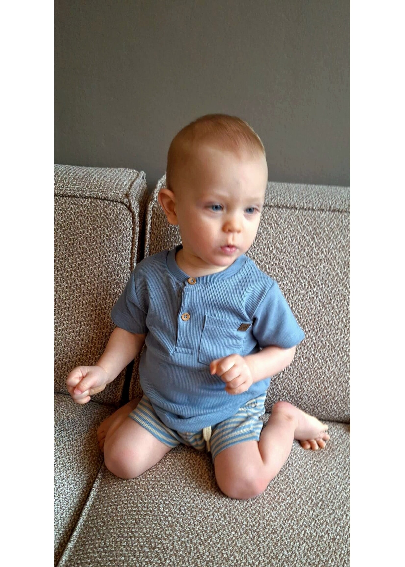 Shirt effen of streep