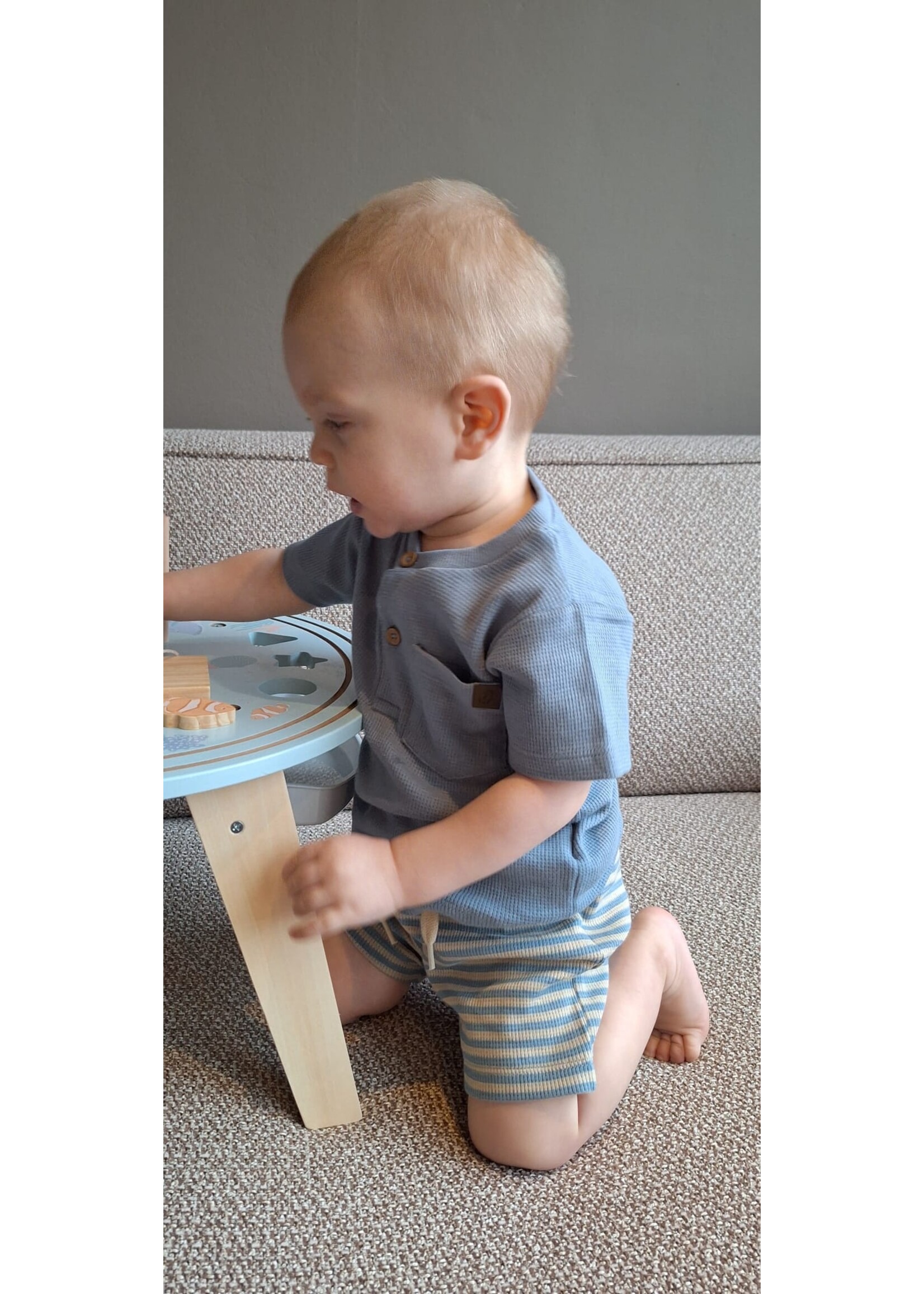 Shirt effen of streep