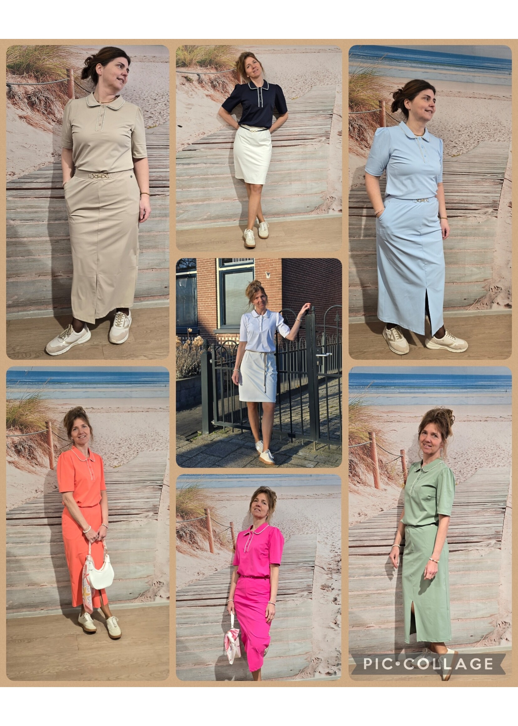 Tripple nine blouse met pareltjes