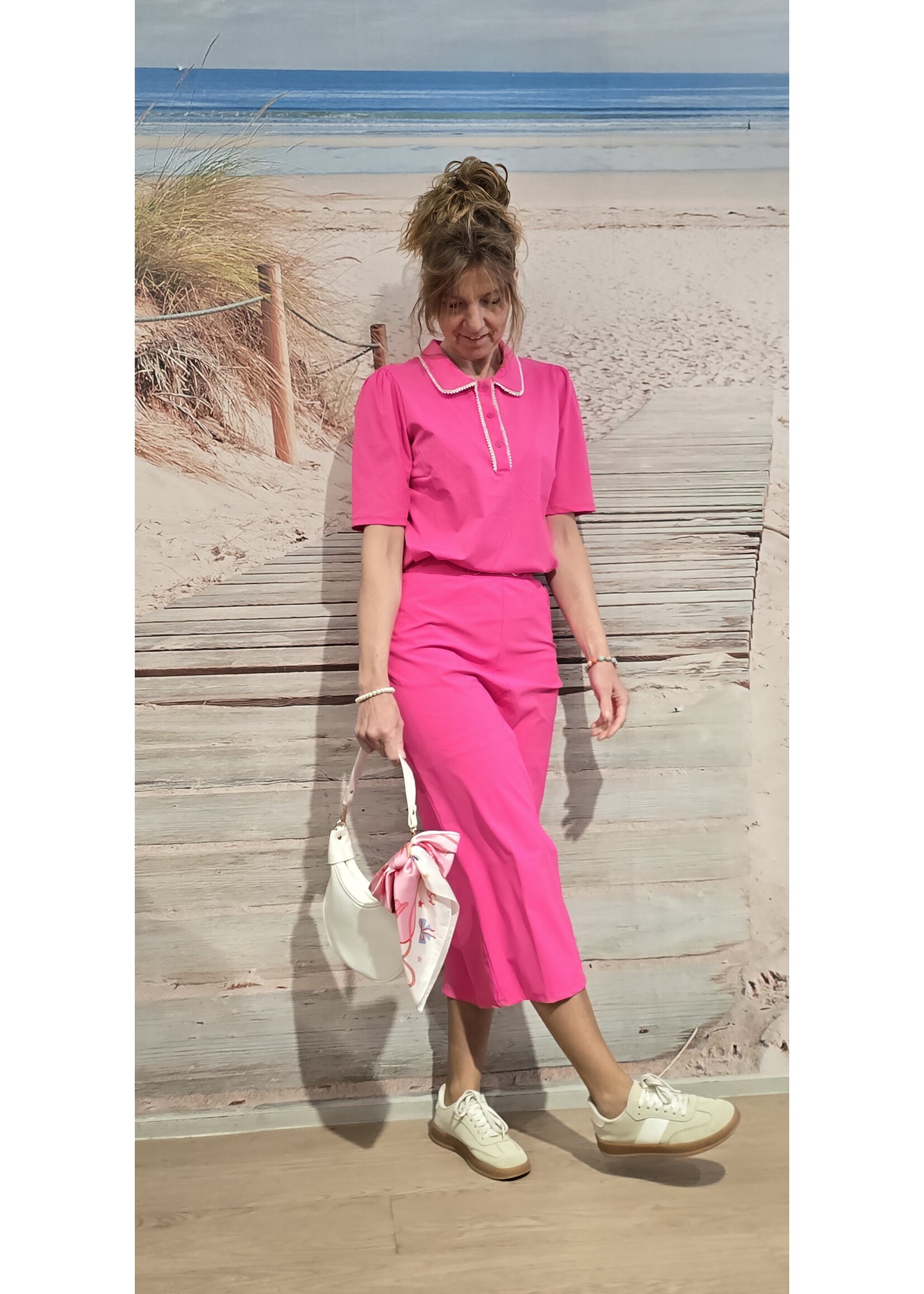 Tripple nine blouse met pareltjes