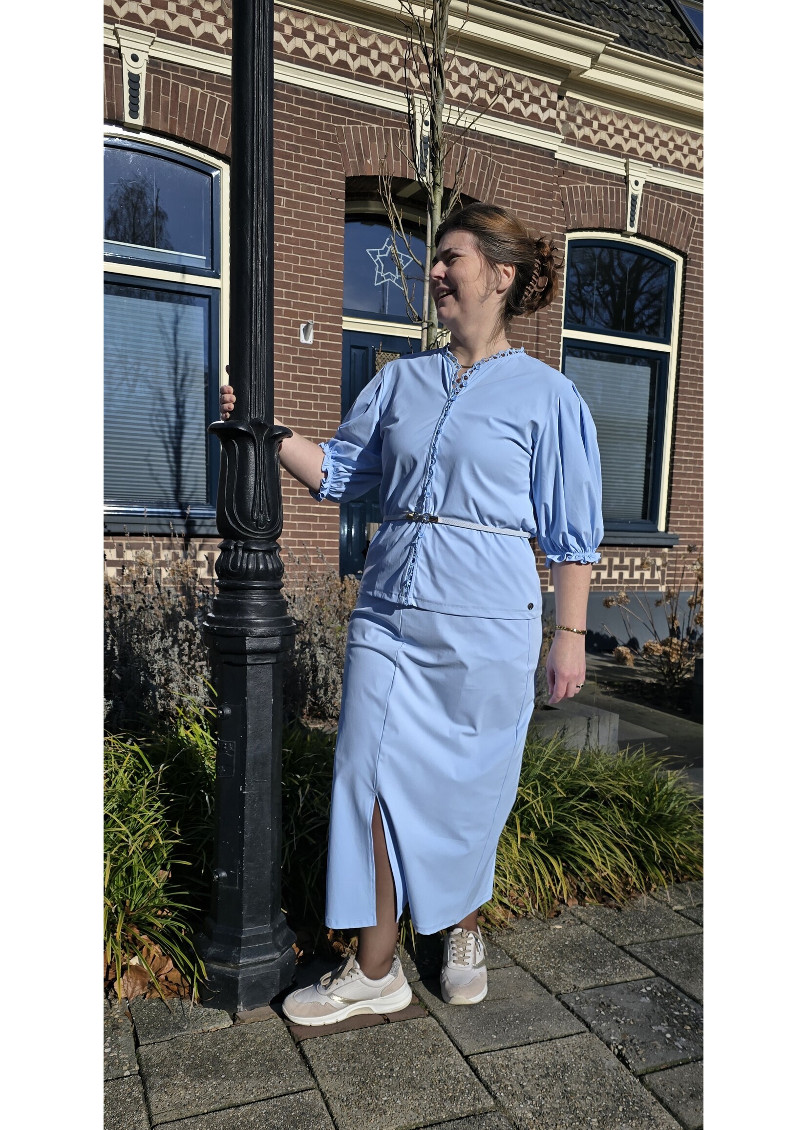 Tripple Nine blouse met pofmouw