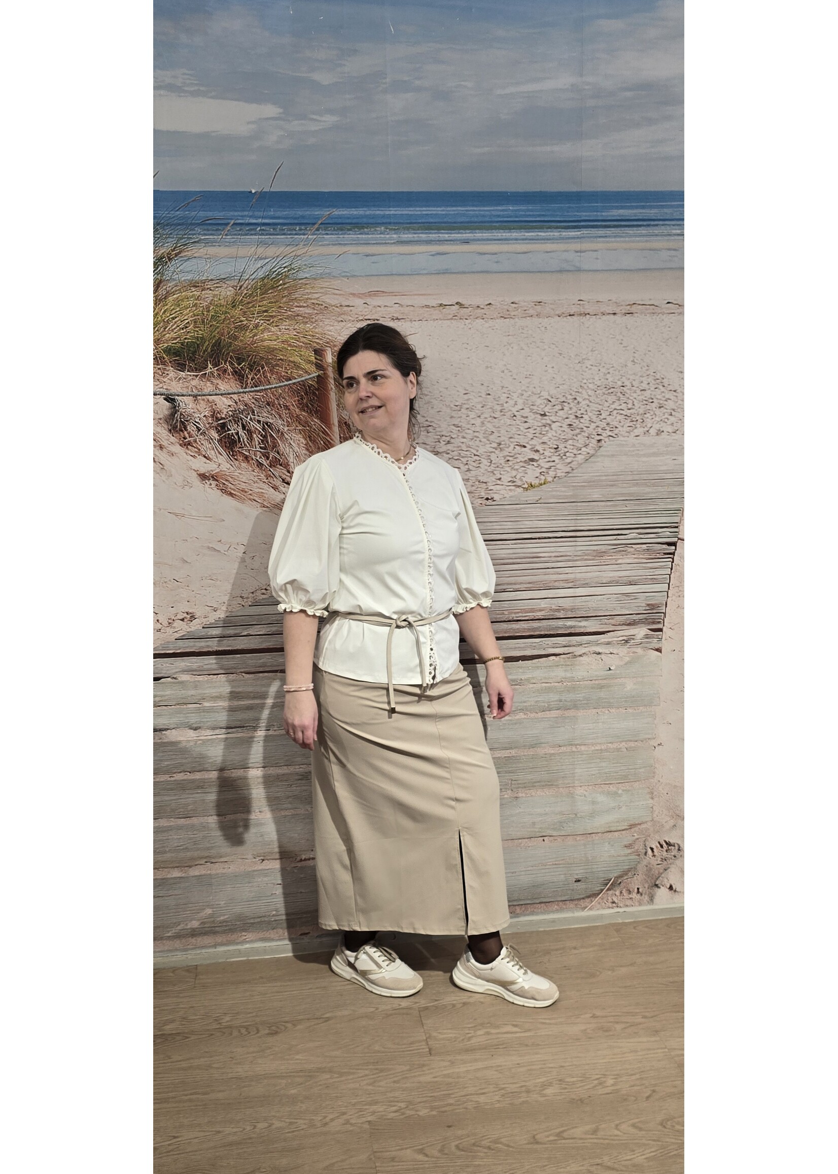 Triple Nine blouse met pofmouw