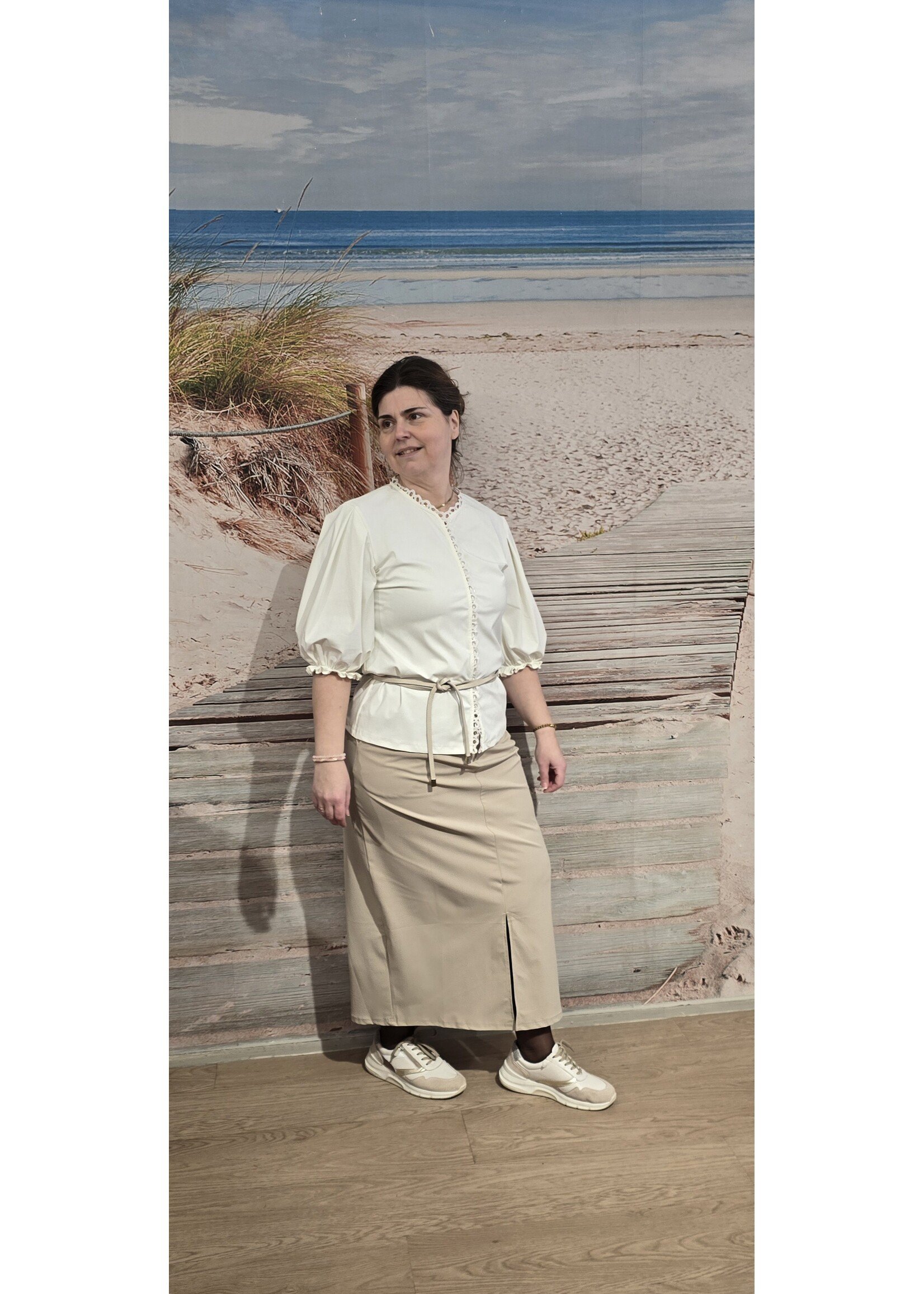 Tripple Nine blouse met pofmouw