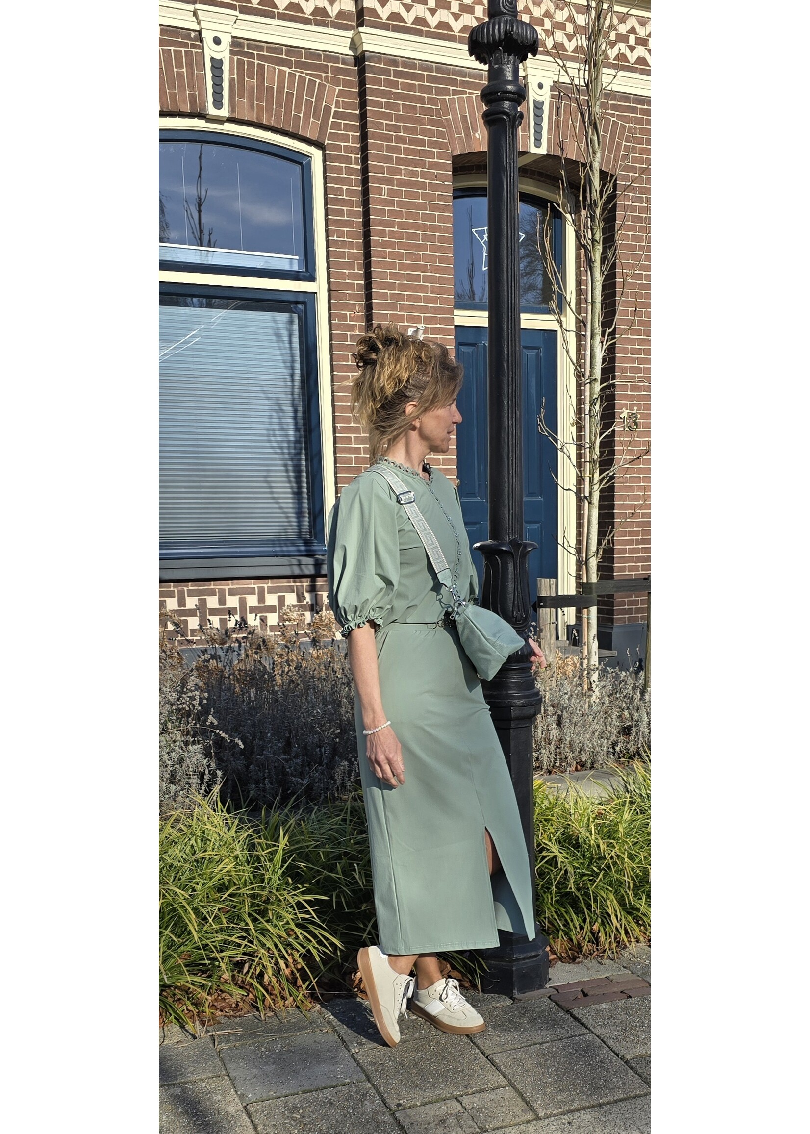 Triple Nine blouse met pofmouw