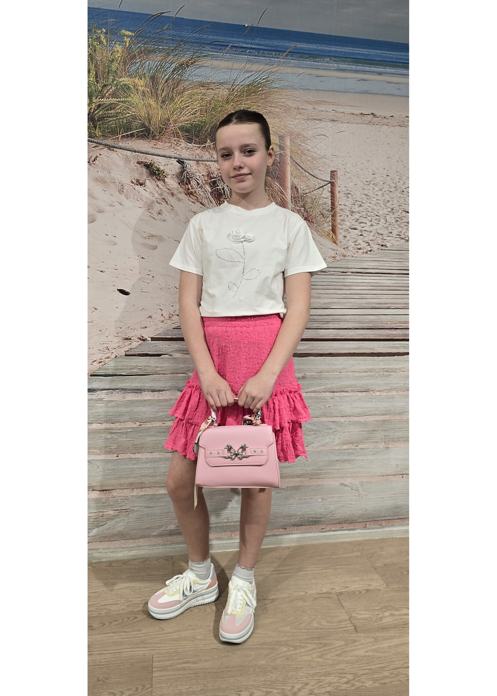 Rok Sandra 4 kleuren Fuchsia