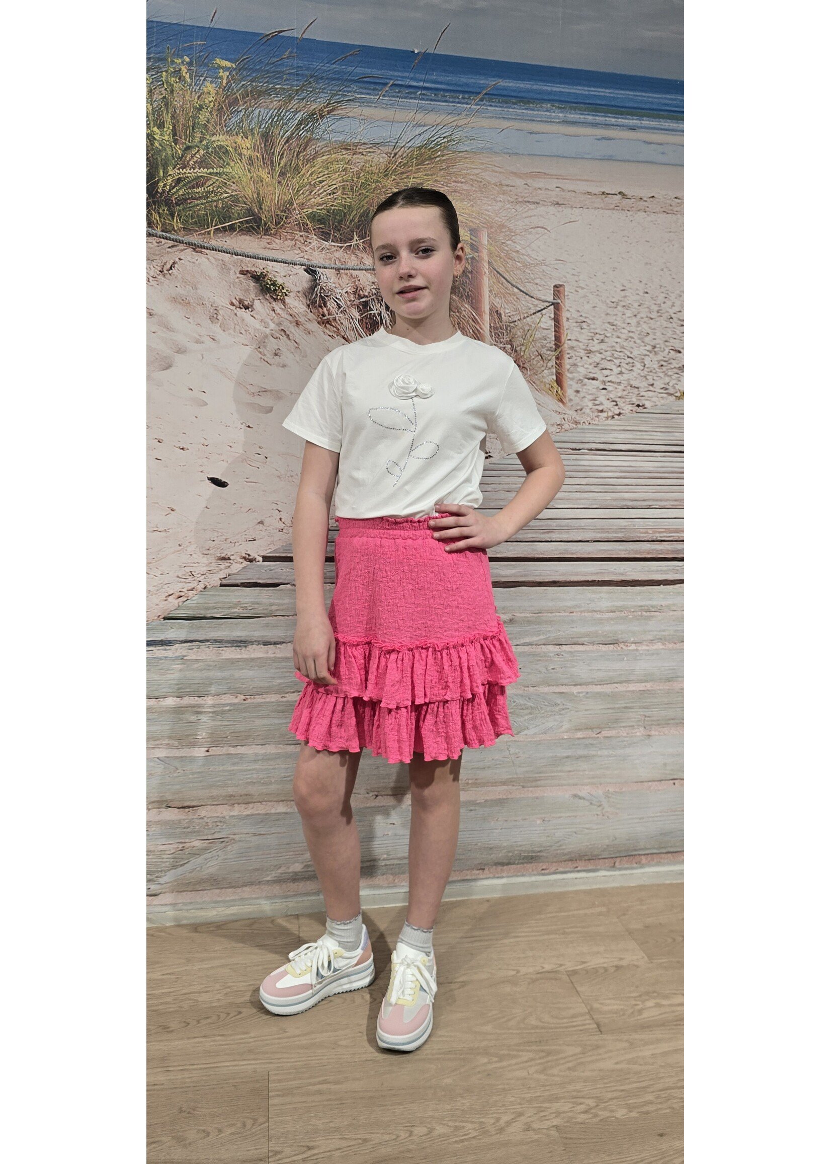 Rok Sandra 4 kleuren Fuchsia