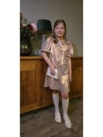 Jurk met ballonmouw roze