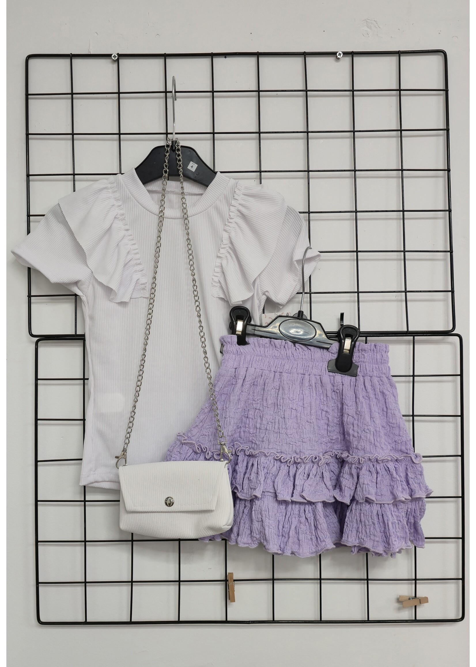 Shirt met tasje drie kleuren