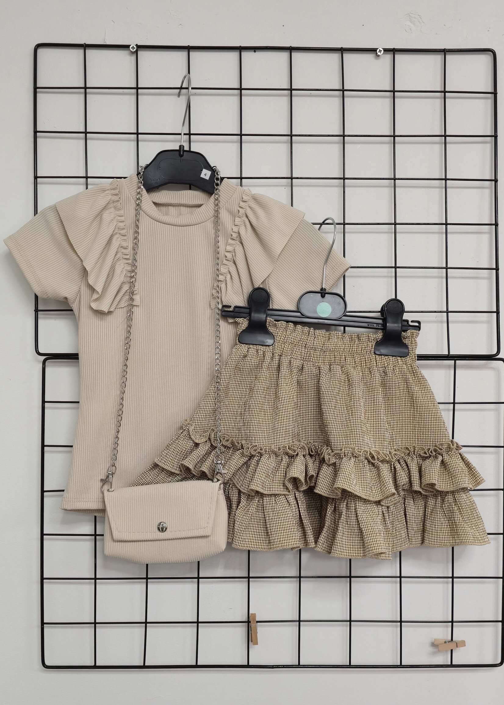 Shirt met tasje drie kleuren