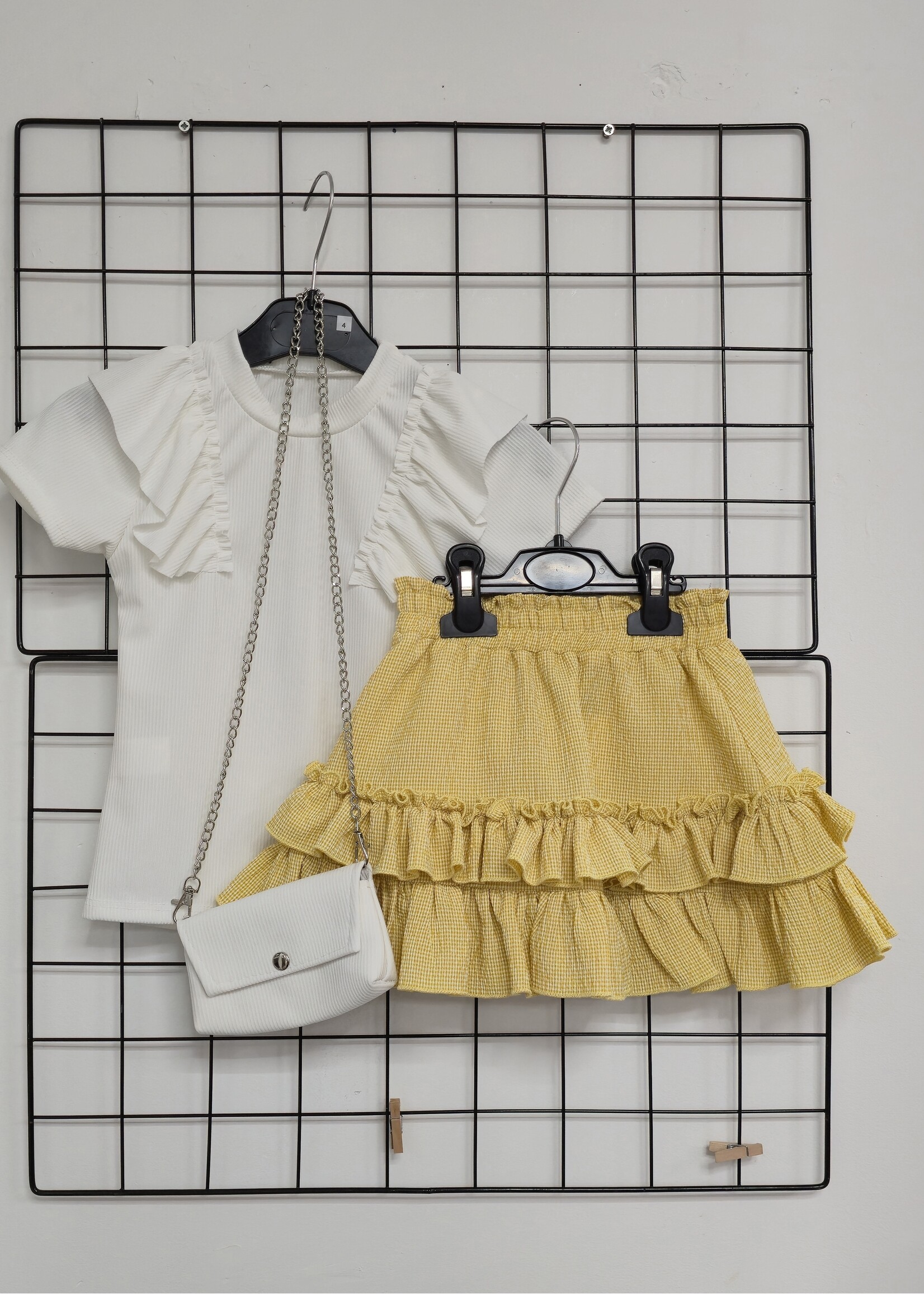 Shirt met tasje drie kleuren