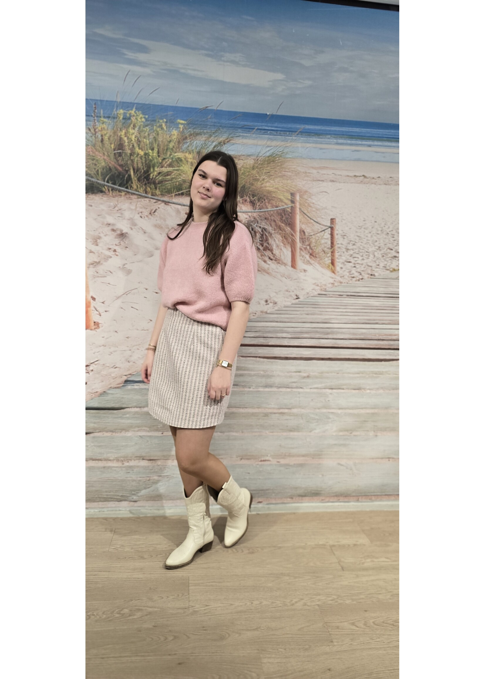 Bouclé rok Aline