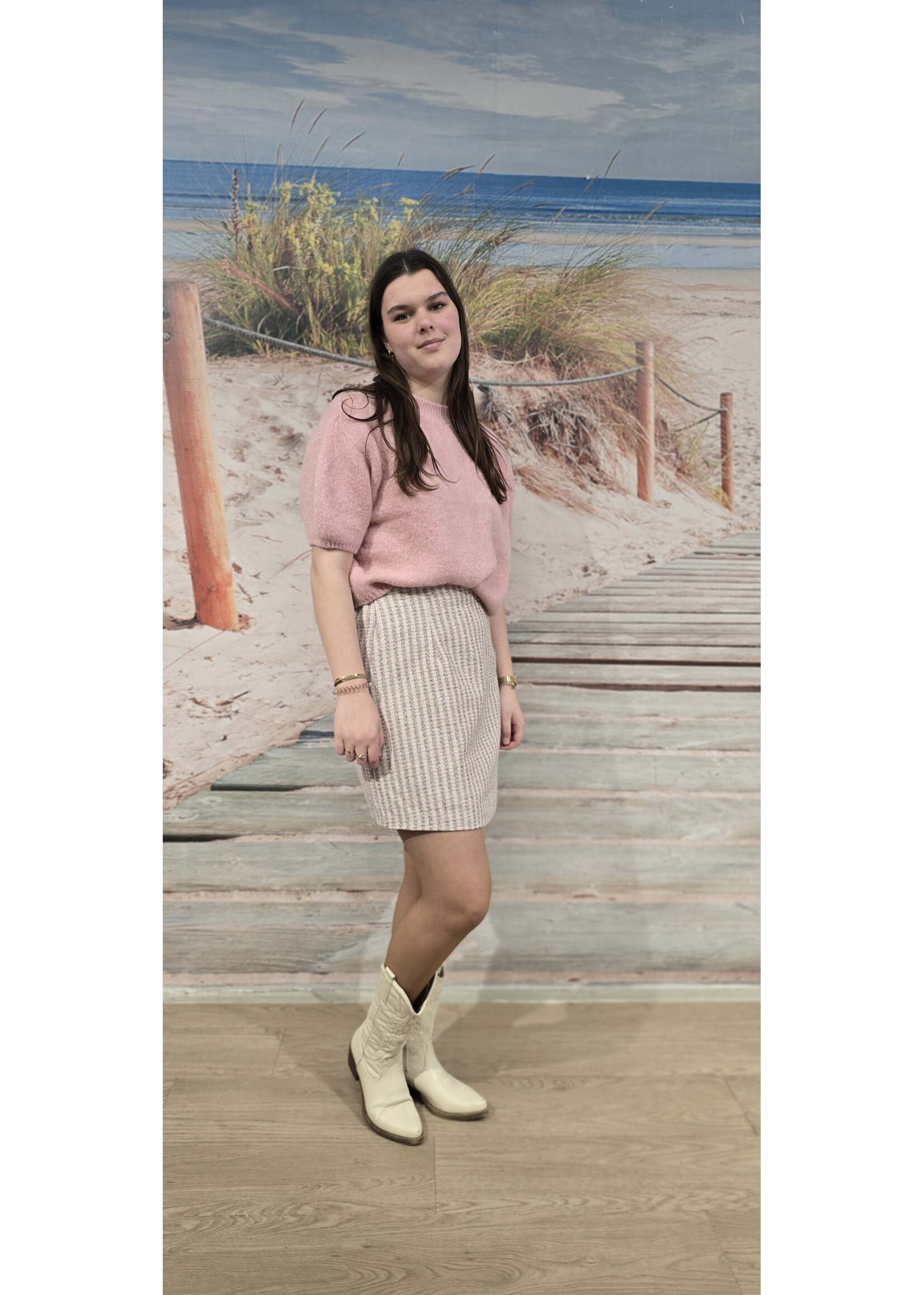 Bouclé rok Aline