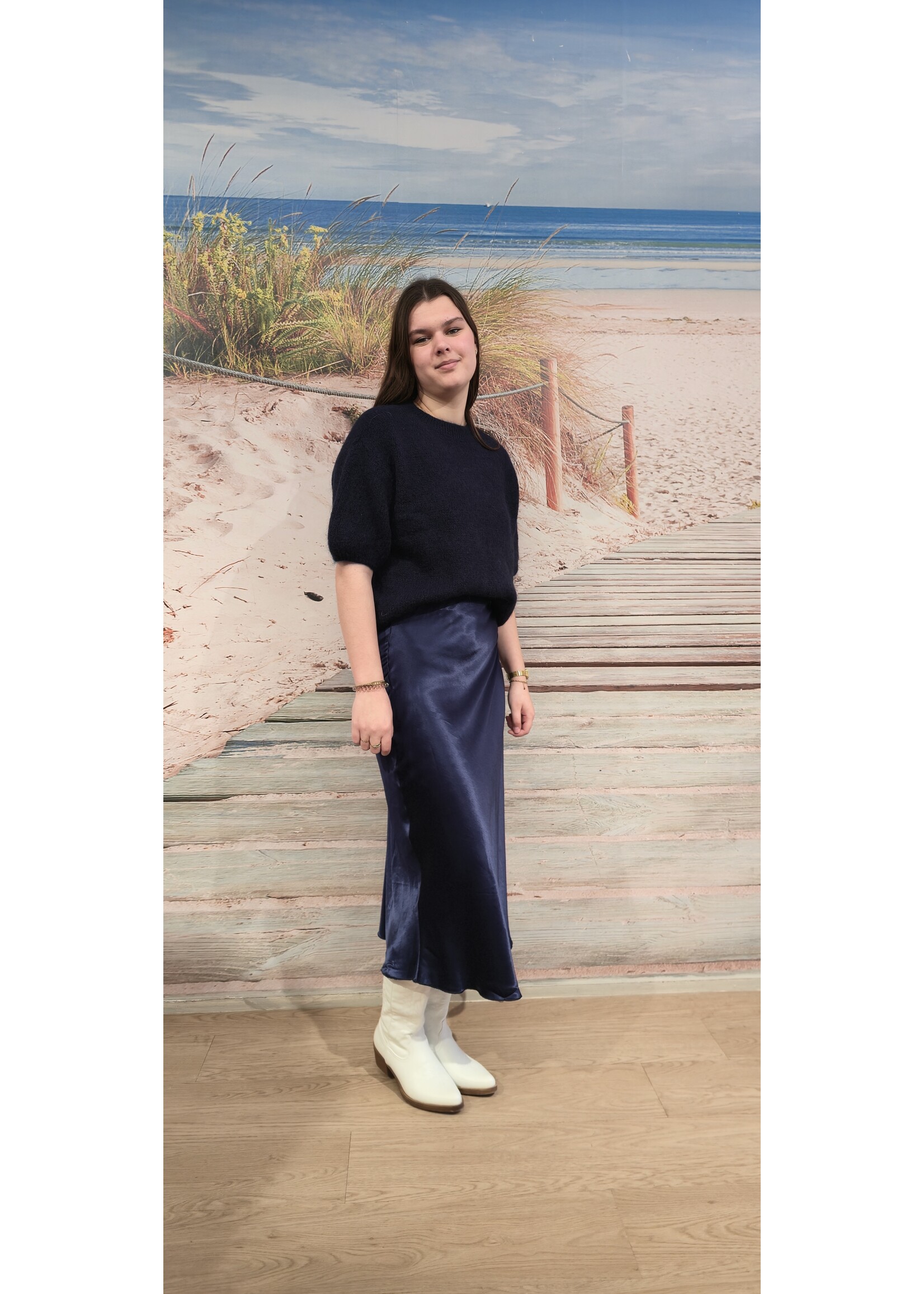 Satijnen rok meer kleuren