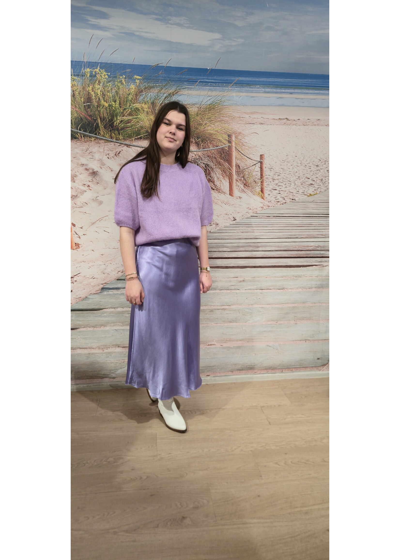 Satijnen rok meer kleuren