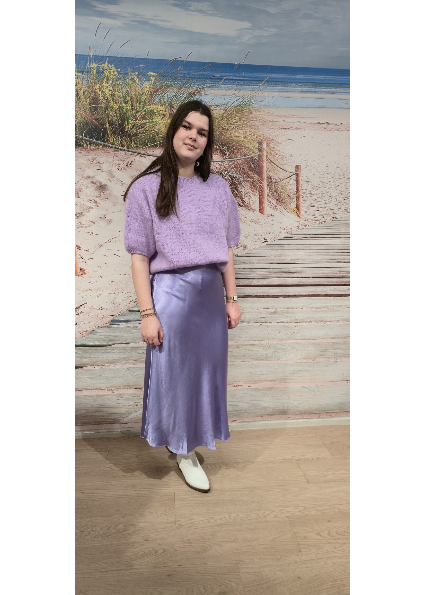 Satijnen rok meer kleuren