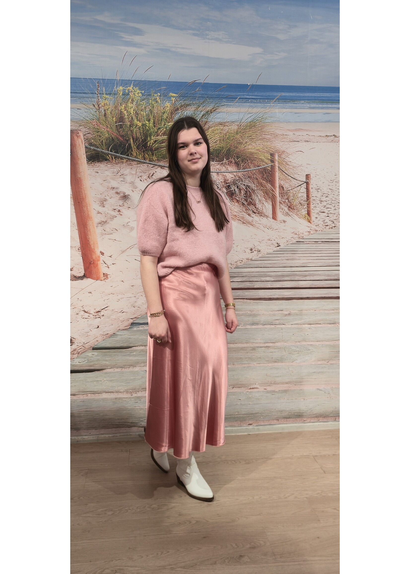 Satijnen rok meer kleuren