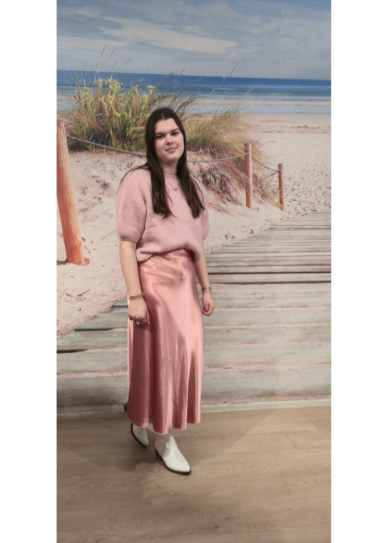 Satijnen rok meer kleuren