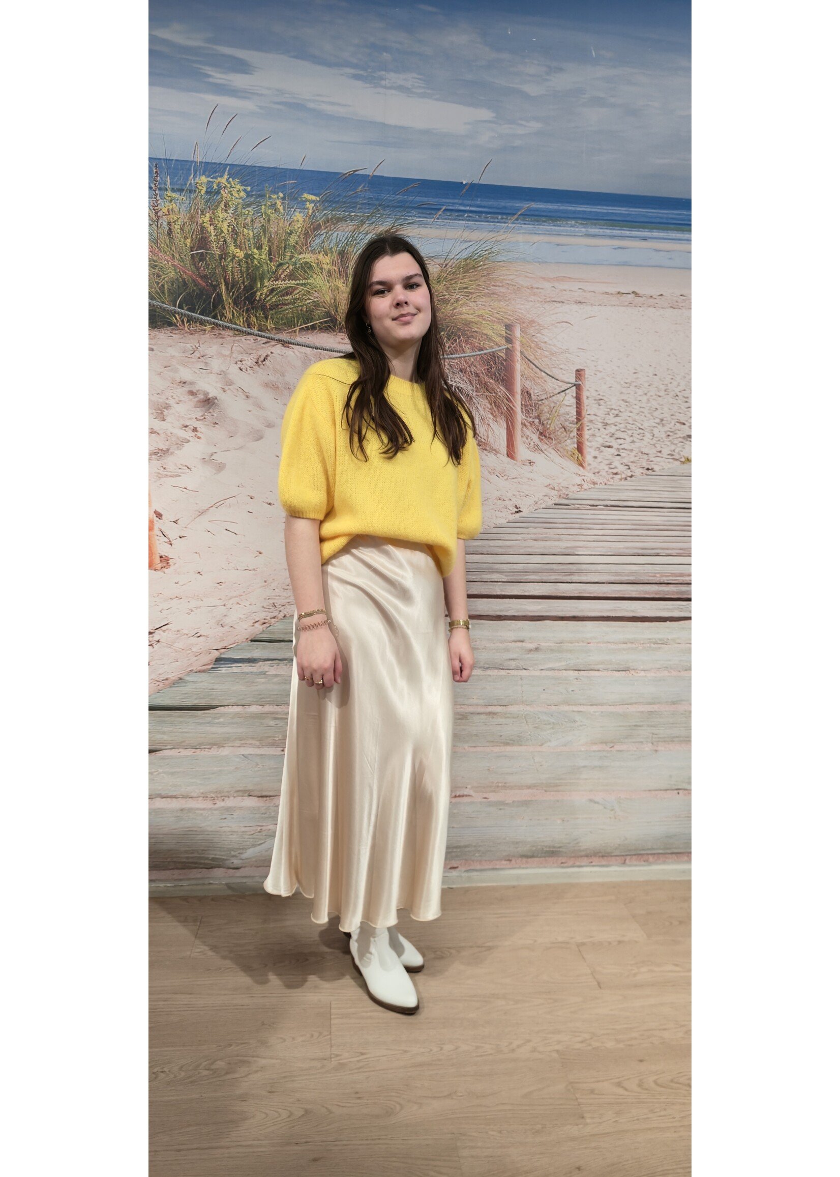 Satijnen rok meer kleuren